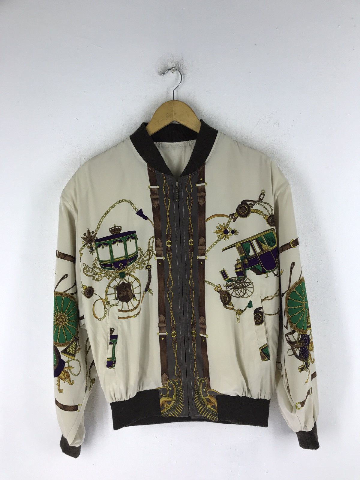 Japanese Brand RARE VINTAGE BARAQUE SILK BOMBER STYLE JACKET MADE IN JAPAN Size US L / EU 52-54 / 3 - 1 Thumbnail