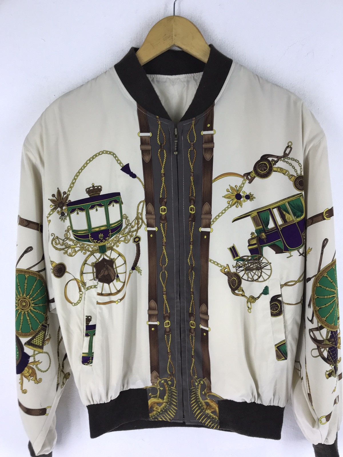 Japanese Brand RARE VINTAGE BARAQUE SILK BOMBER STYLE JACKET MADE IN JAPAN Size US L / EU 52-54 / 3 - 5 Thumbnail