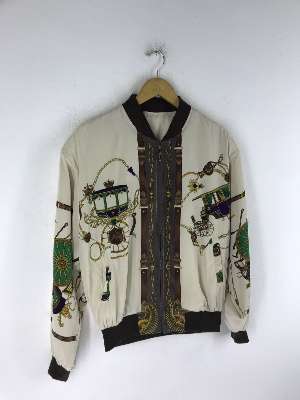 Japanese Brand RARE VINTAGE BARAQUE SILK BOMBER STYLE JACKET MADE IN JAPAN Size US L / EU 52-54 / 3 - 3 Thumbnail