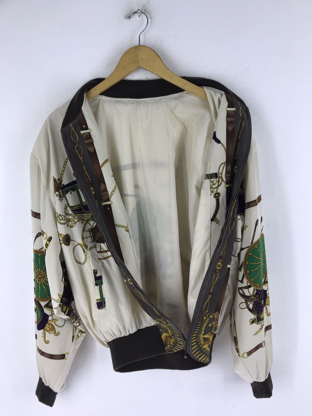 Japanese Brand RARE VINTAGE BARAQUE SILK BOMBER STYLE JACKET MADE IN JAPAN Size US L / EU 52-54 / 3 - 7 Thumbnail