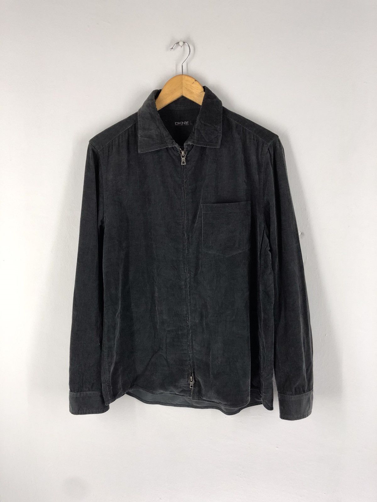 DKNY × Donna Karan 🔥DKNY VELVET CORDUROY SHIRT JACKET Size US L / EU 52-54 / 3 - 2 Thumbnail