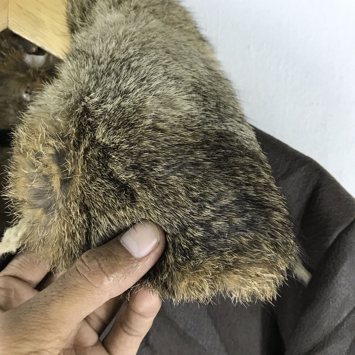 Designer × Japanese Brand × Leather ICB LEATHER JACKET ACRYLIC FUR LINING RABBIT FUR TRIM JAPAN Size US M / EU 48-50 / 2 - 9 Thumbnail