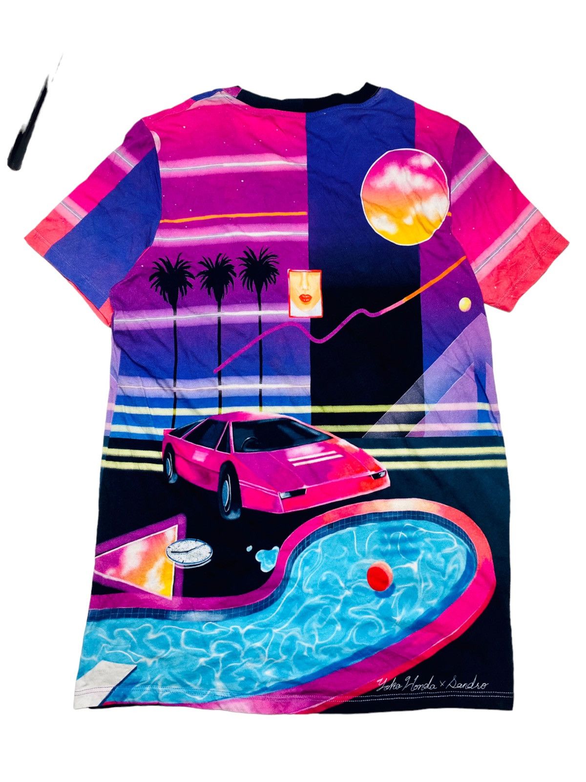 Japanese Brand × Sandro 2000s Sandro x Yoko Honda - Cyber Graphic Top Size M / US 6-8 / IT 42-44 - 2 Thumbnail