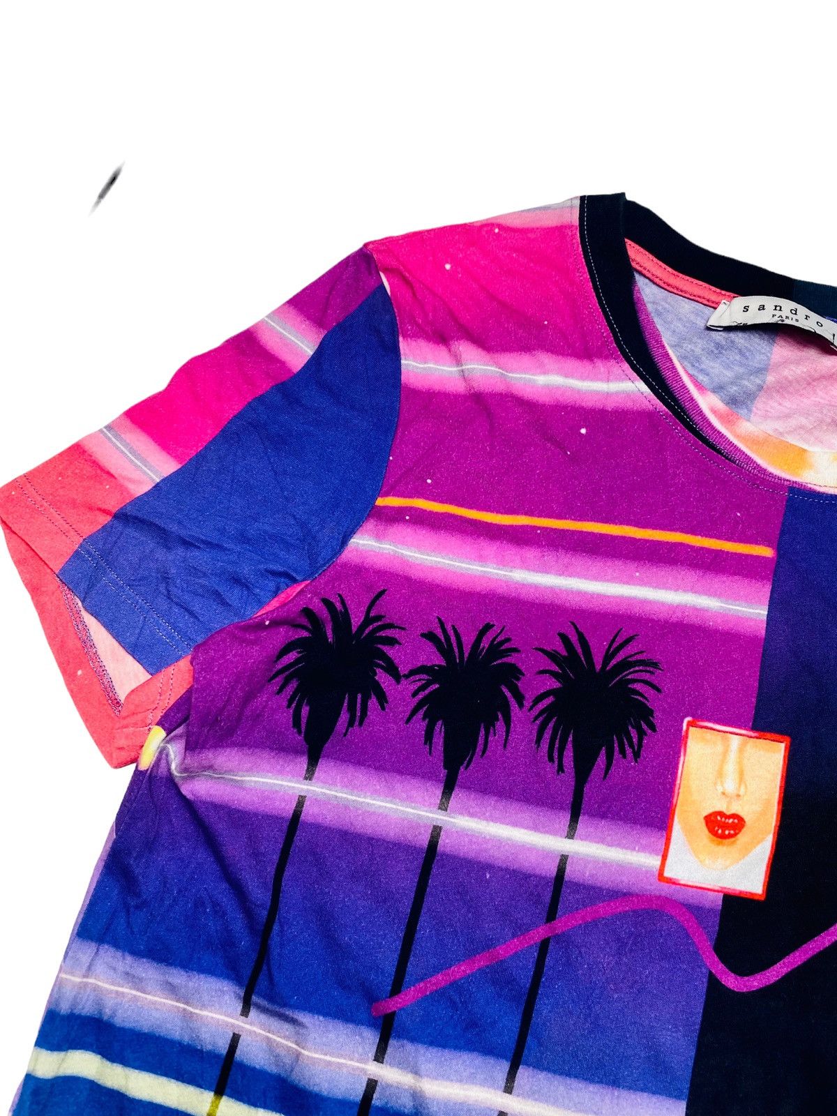 Japanese Brand × Sandro 2000s Sandro x Yoko Honda - Cyber Graphic Top Size M / US 6-8 / IT 42-44 - 4 Thumbnail