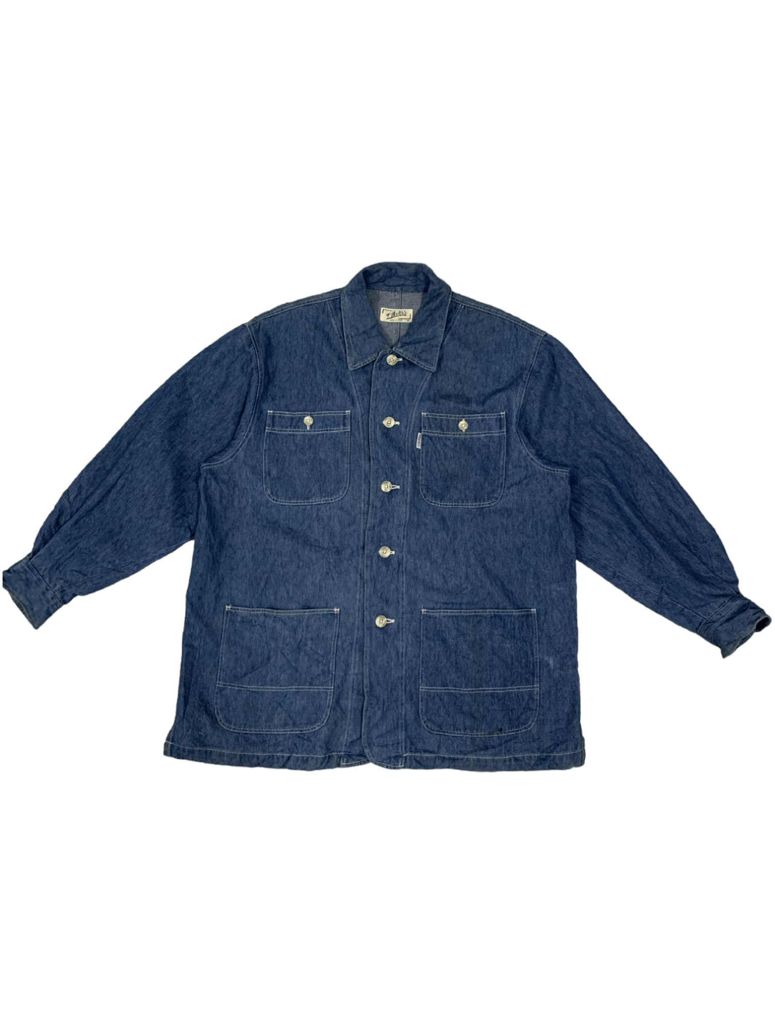Japanese Brand SALES 🔥 Vintage Japanese Brand Chores Denim Shirt Button Up Size US M / EU 48-50 / 2 - 1 Thumbnail