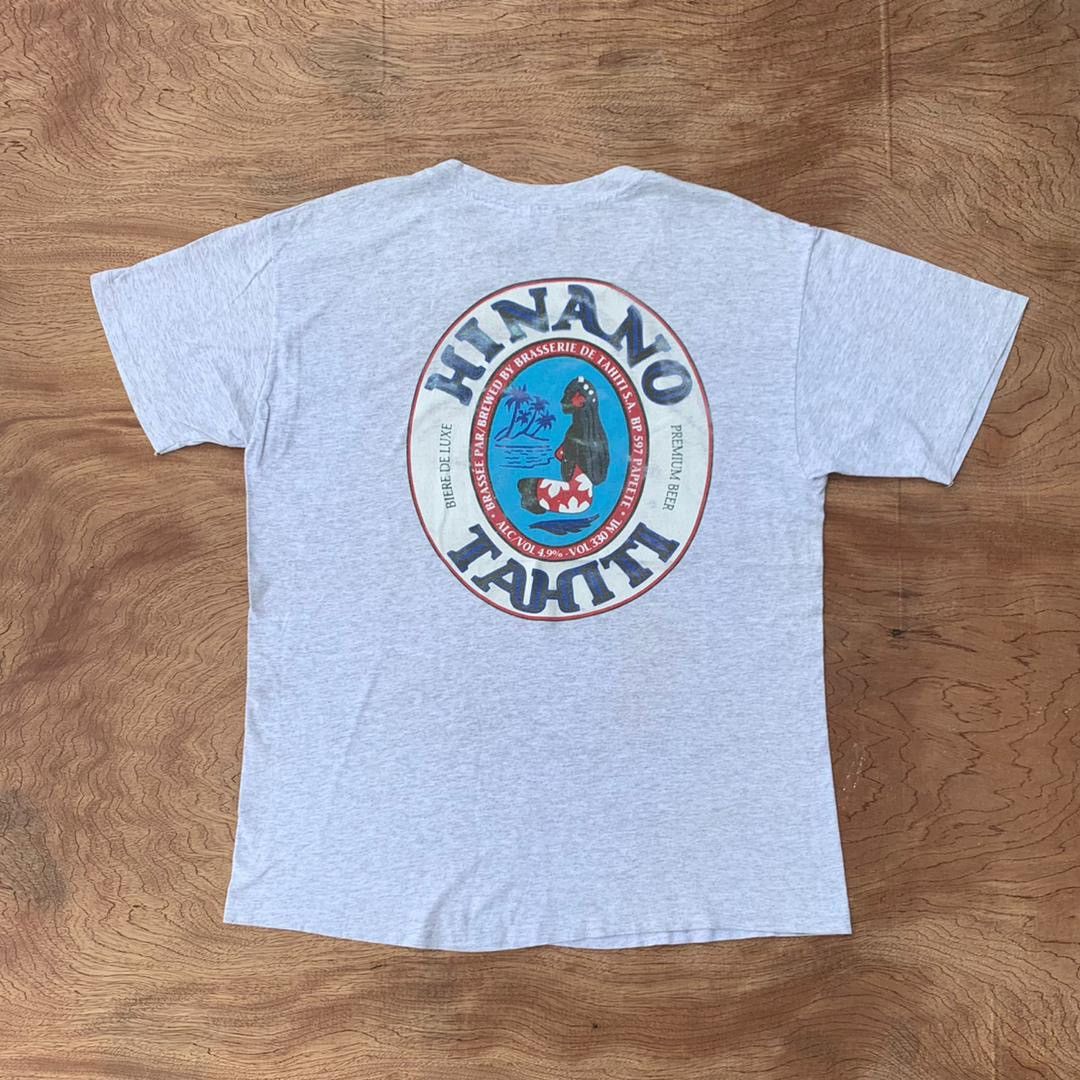 Vintage Vintage Tee D - 22 Hinano Tahiti Size US L / EU 52-54 / 3 - 1 Thumbnail
