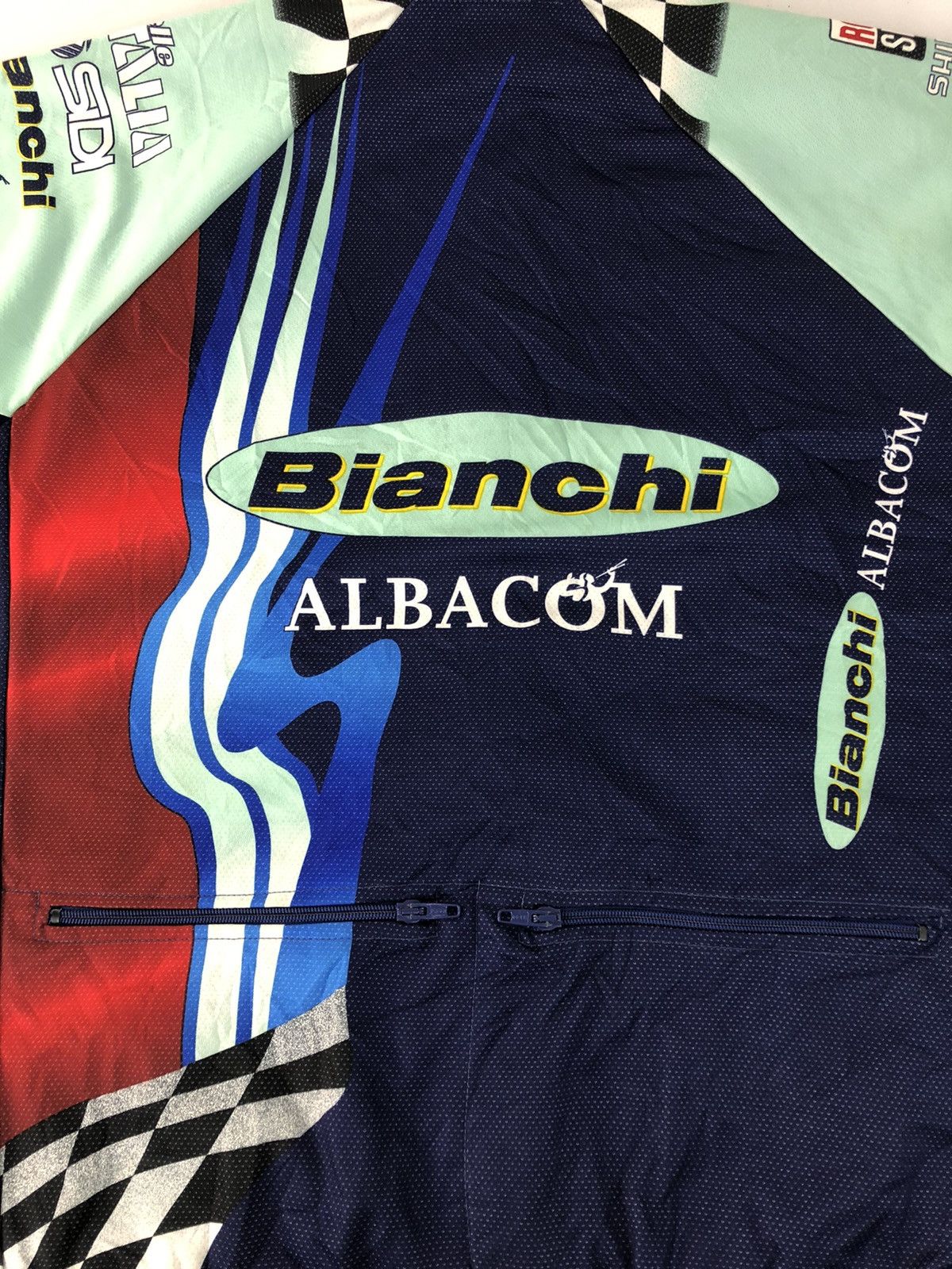 Other Vintage Cycling Santini Bianchi Albacom Martini Racing Size US L / EU 52-54 / 3 - 14 Thumbnail