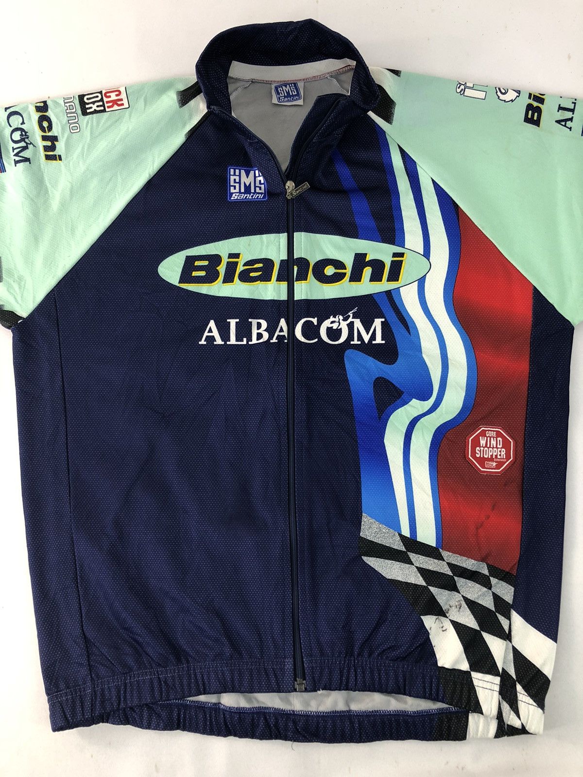 Other Vintage Cycling Santini Bianchi Albacom Martini Racing Size US L / EU 52-54 / 3 - 9 Thumbnail