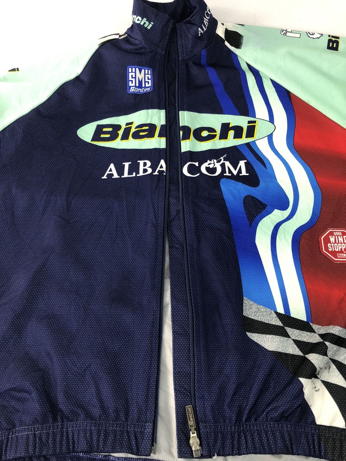 Other Vintage Cycling Santini Bianchi Albacom Martini Racing Size US L / EU 52-54 / 3 - 12 Thumbnail