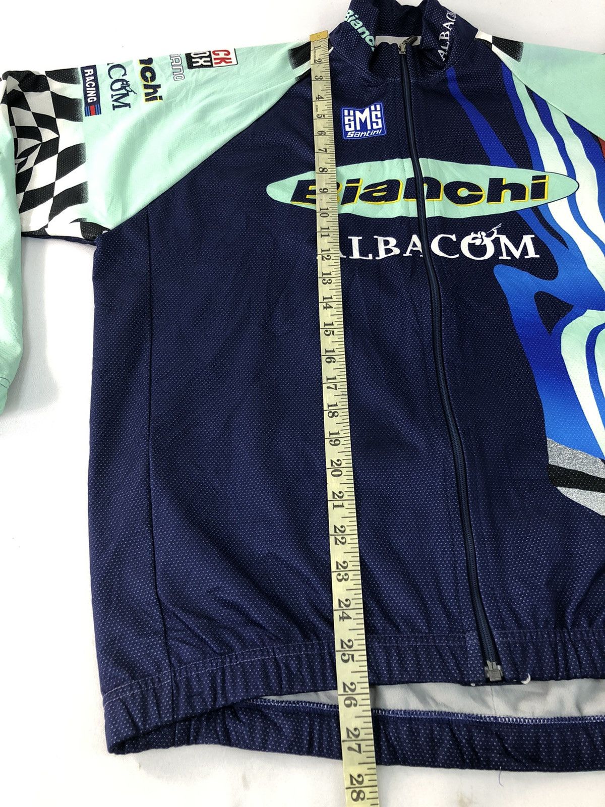 Other Vintage Cycling Santini Bianchi Albacom Martini Racing Size US L / EU 52-54 / 3 - 16 Thumbnail
