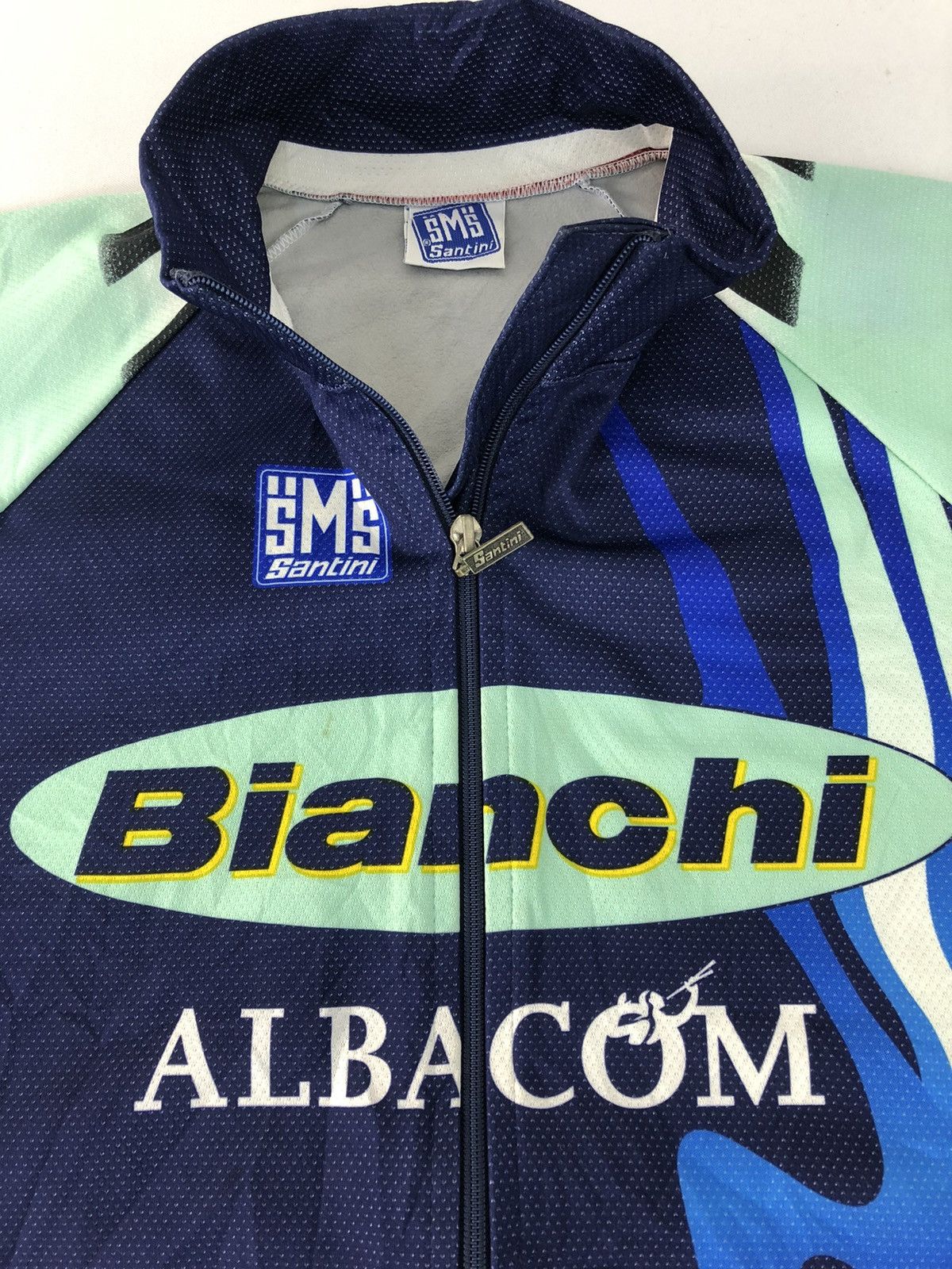 Other Vintage Cycling Santini Bianchi Albacom Martini Racing Size US L / EU 52-54 / 3 - 10 Thumbnail