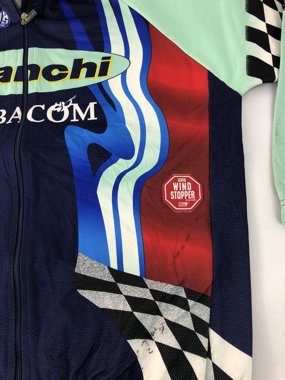 Other Vintage Cycling Santini Bianchi Albacom Martini Racing Size US L / EU 52-54 / 3 - 11 Thumbnail