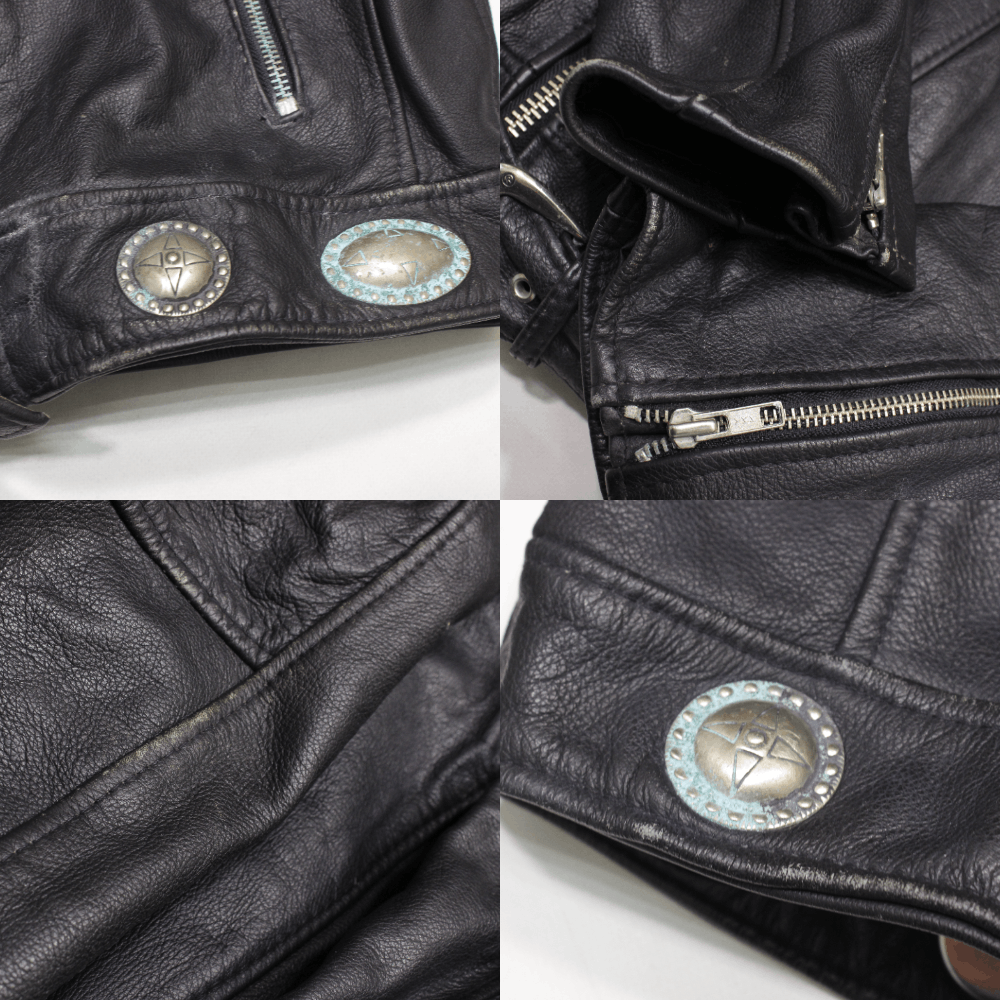 Harley Davidson 90S Leather Biker Jacket Size US M / EU 48-50 / 2 - 10 Thumbnail