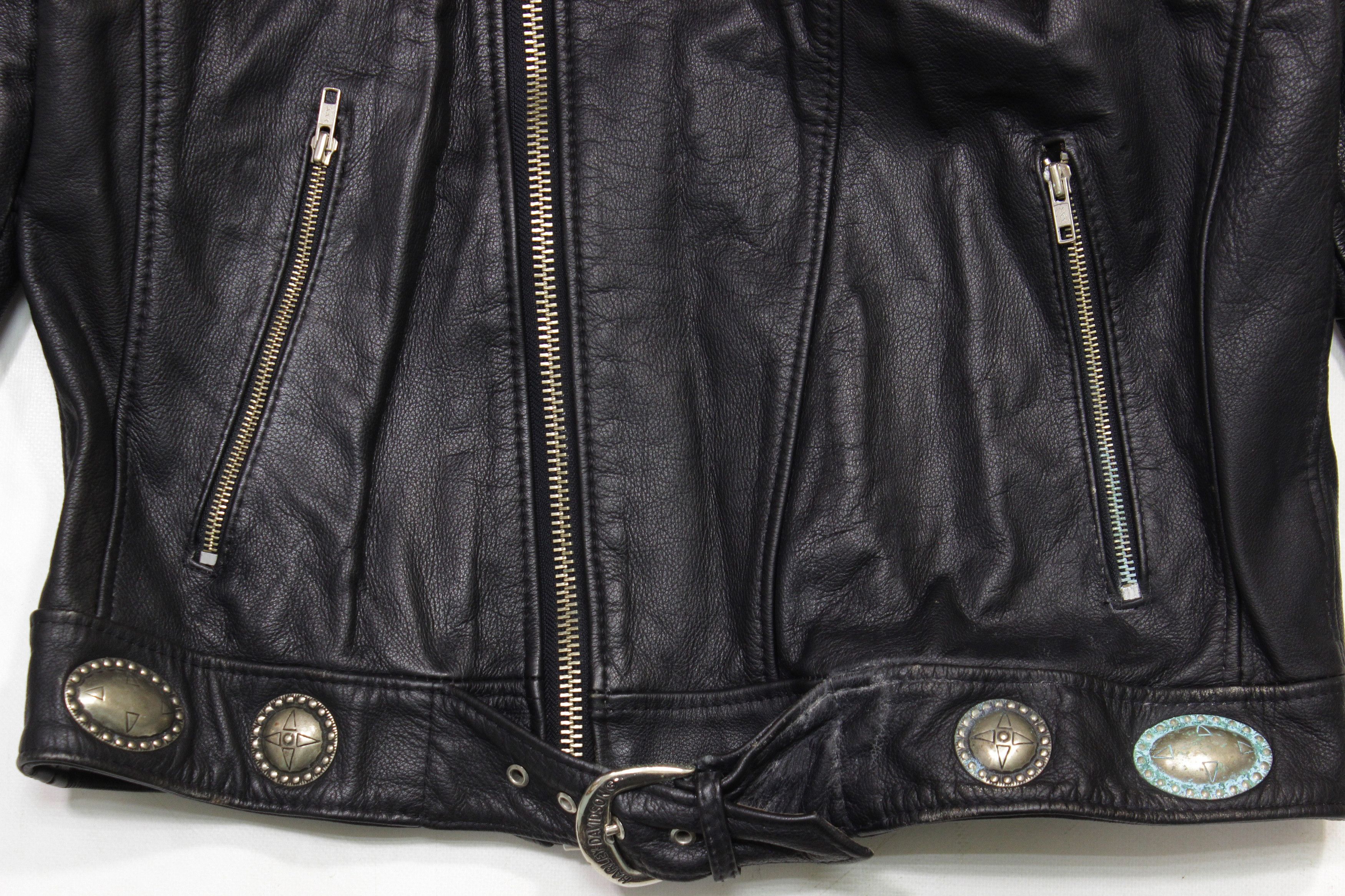 Harley Davidson 90S Leather Biker Jacket Size US M / EU 48-50 / 2 - 5 Thumbnail