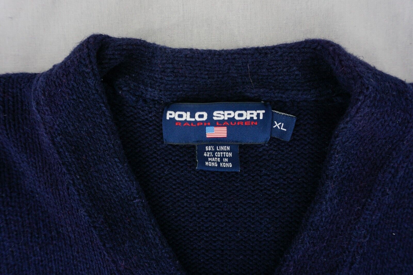 Polo Ralph Lauren × Ralph Lauren Vintage Polo Ralph Lauren Sport RPL V-neck sweater XL Size US XL / EU 56 / 4 - 6 Thumbnail
