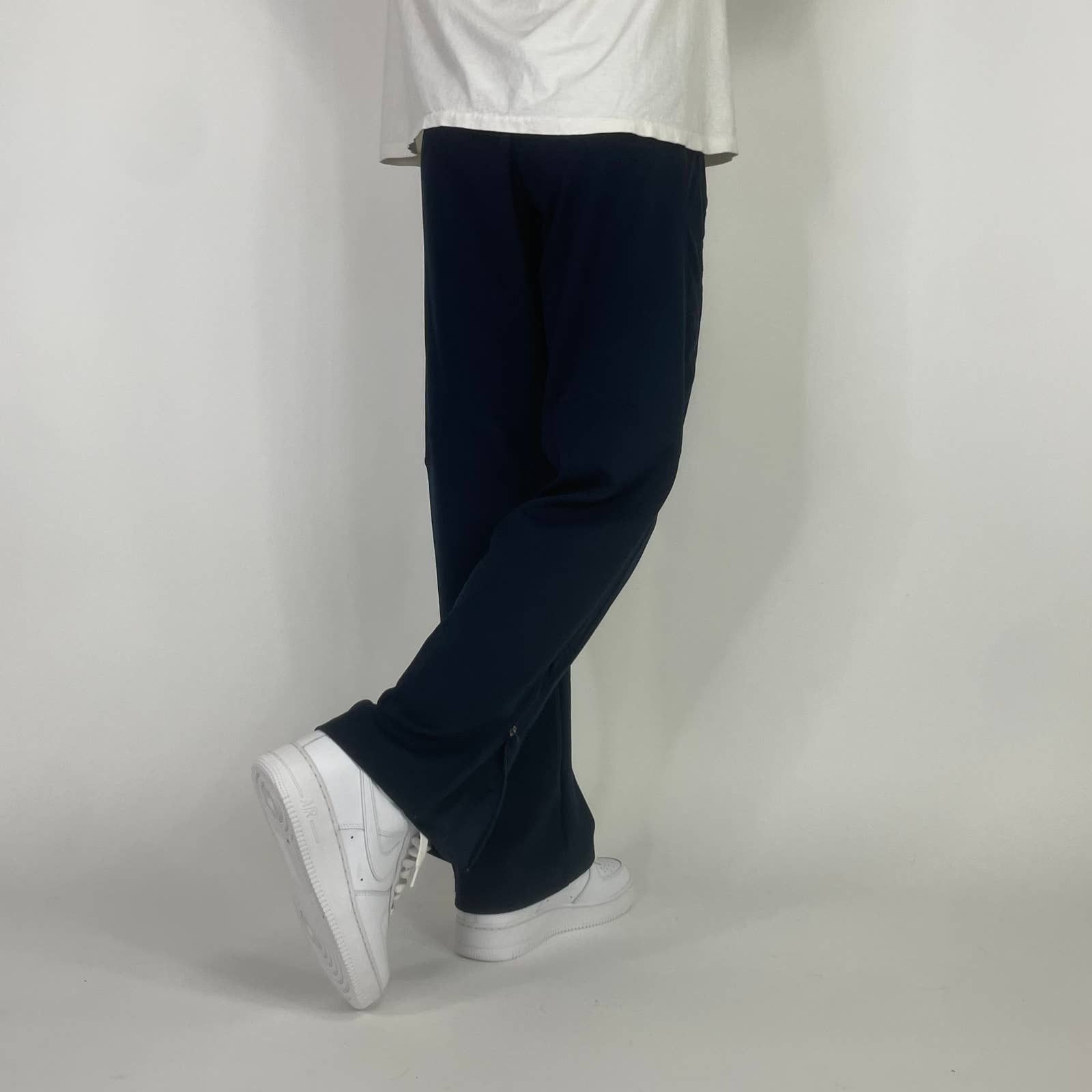 Nike × Vintage Super Sick Vintage 90's Retro Nike Blue Flared Sweatpants Size US 30 / EU 46 - 3 Thumbnail