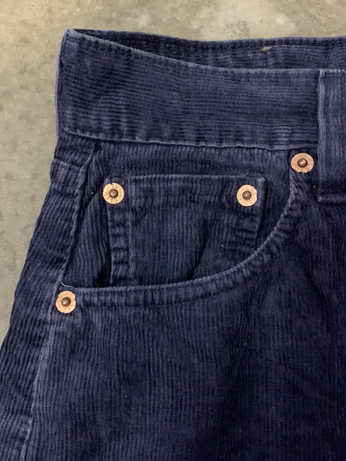Levi's Vintage Clothing Vintage 70’s 80’s Levi’s 551 Stamp Button 3 Coudroy Denim Size US 26 / EU 42 - 3 Thumbnail