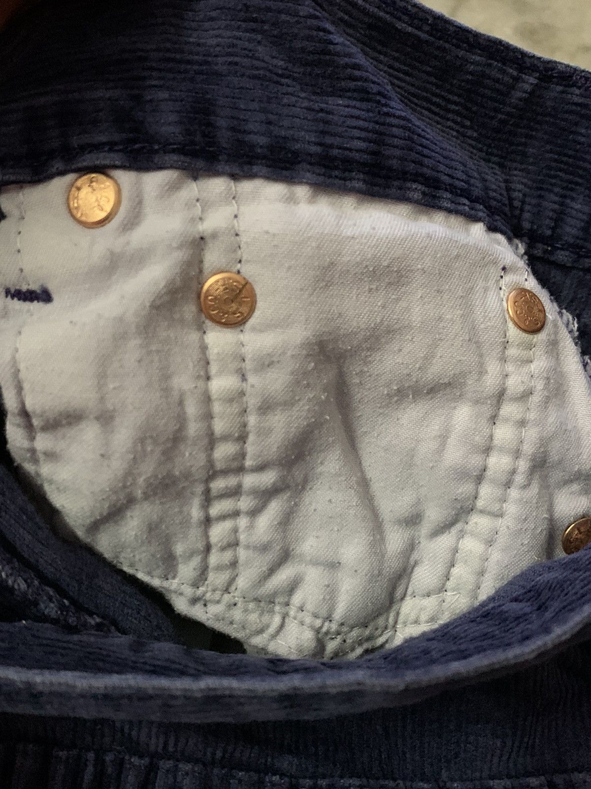 Levi's Vintage Clothing Vintage 70’s 80’s Levi’s 551 Stamp Button 3 Coudroy Denim Size US 26 / EU 42 - 6 Thumbnail
