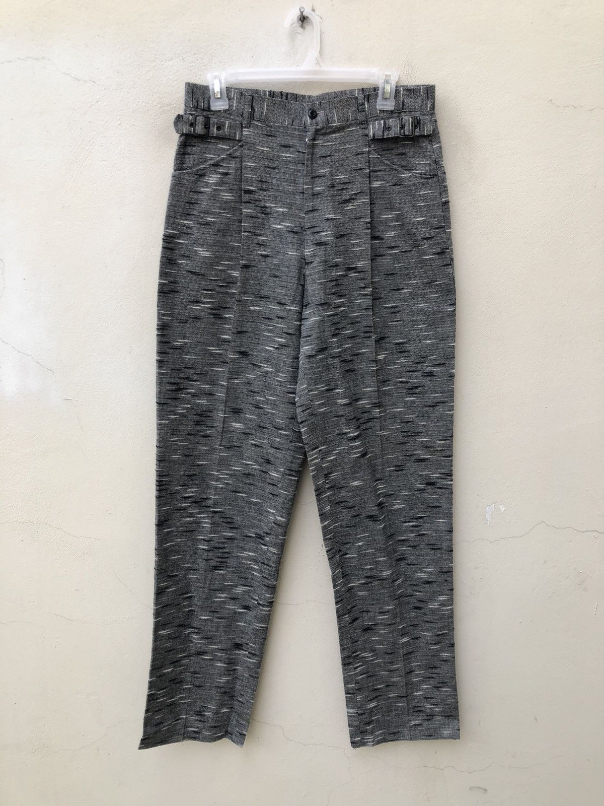 Japanese Brand 90s Monsieur BILVIE Japan Horizontal Striped Trouser Pant Size US 30 / EU 46 - 1 Thumbnail