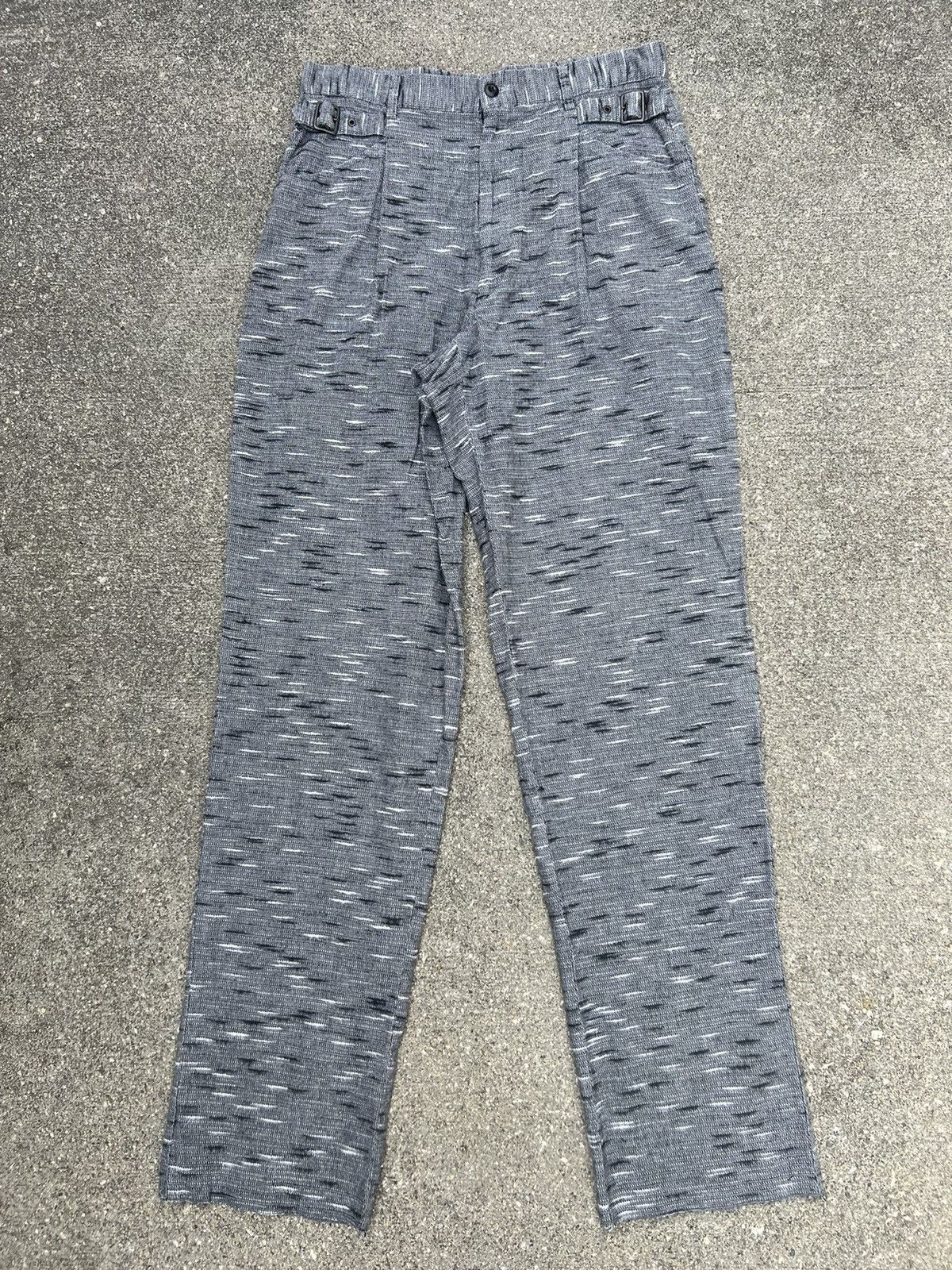 Japanese Brand 90s Monsieur BILVIE Japan Horizontal Striped Trouser Pant Size US 30 / EU 46 - 2 Thumbnail