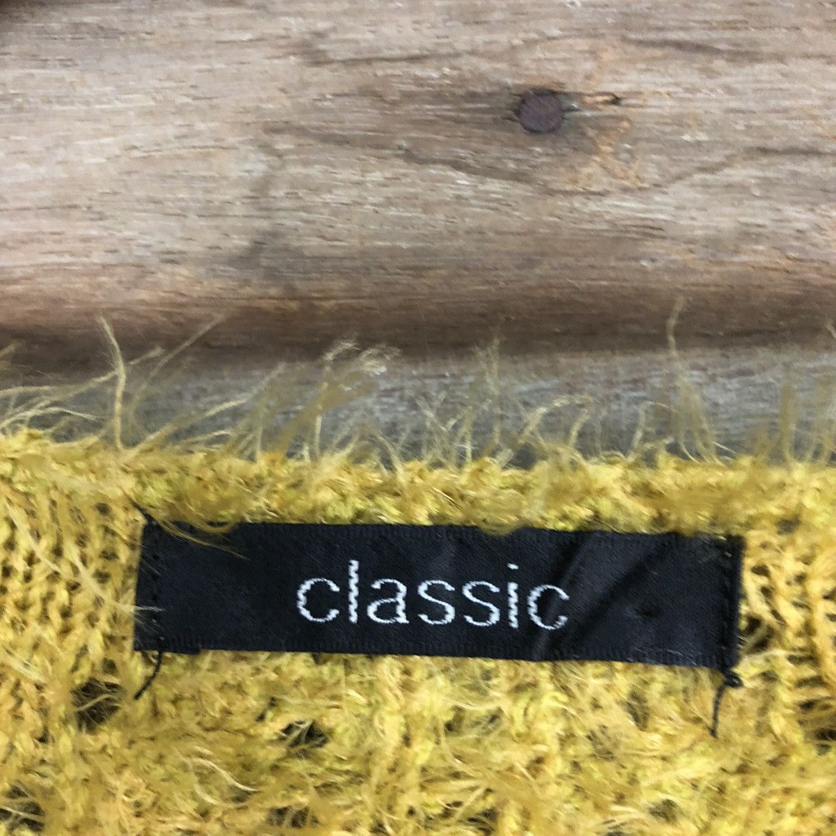 Homespun Knitwear × Japanese Brand Classic Mustard Mohaie Shag Shaggy fur Knitwear #c1038 Size US L / EU 52-54 / 3 - 10 Thumbnail