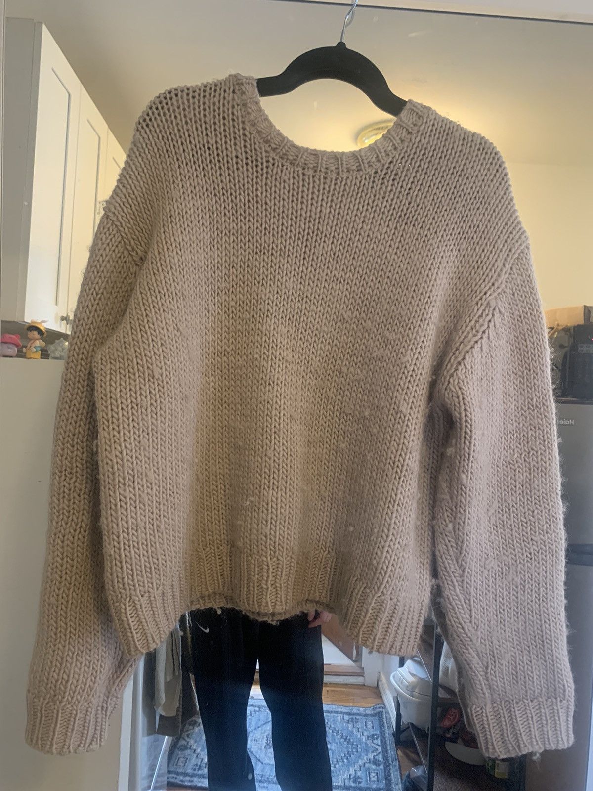 Vuja De Low gauge knit sweater (ivory size 3) | Grailed