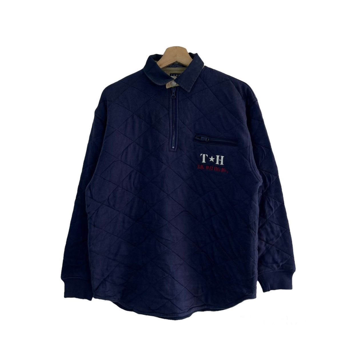 Japanese Brand VINTAGE TOMMY HILFIGER COLLAR SWEATSHIRT BIG LOGO Size US M / EU 48-50 / 2 - 1 Thumbnail