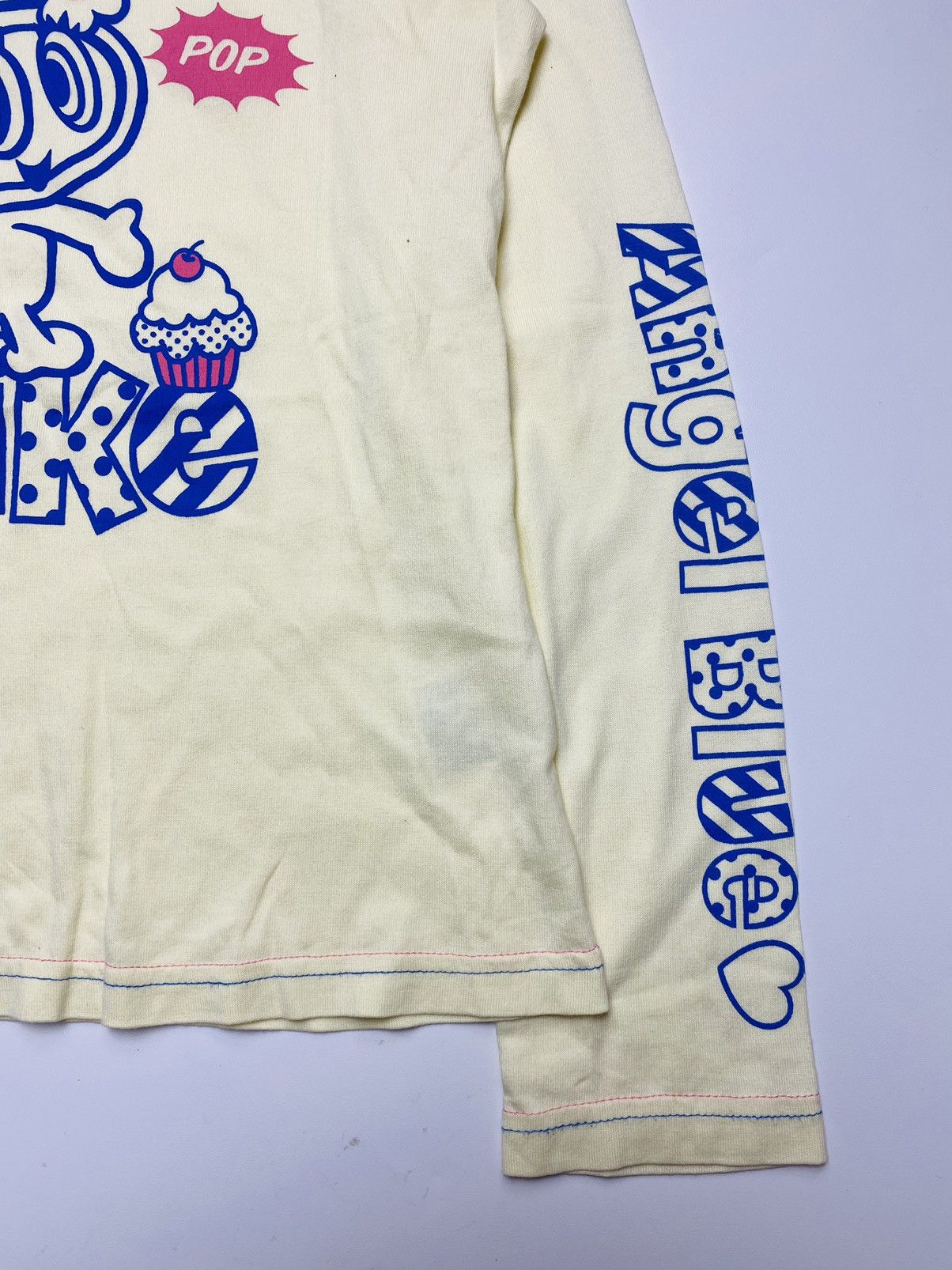 Angel Blue 2000s Angel Blue - Iconice Masctos Nakamura Kun LS Baby Tee Size M / US 6-8 / IT 42-44 - 3 Thumbnail