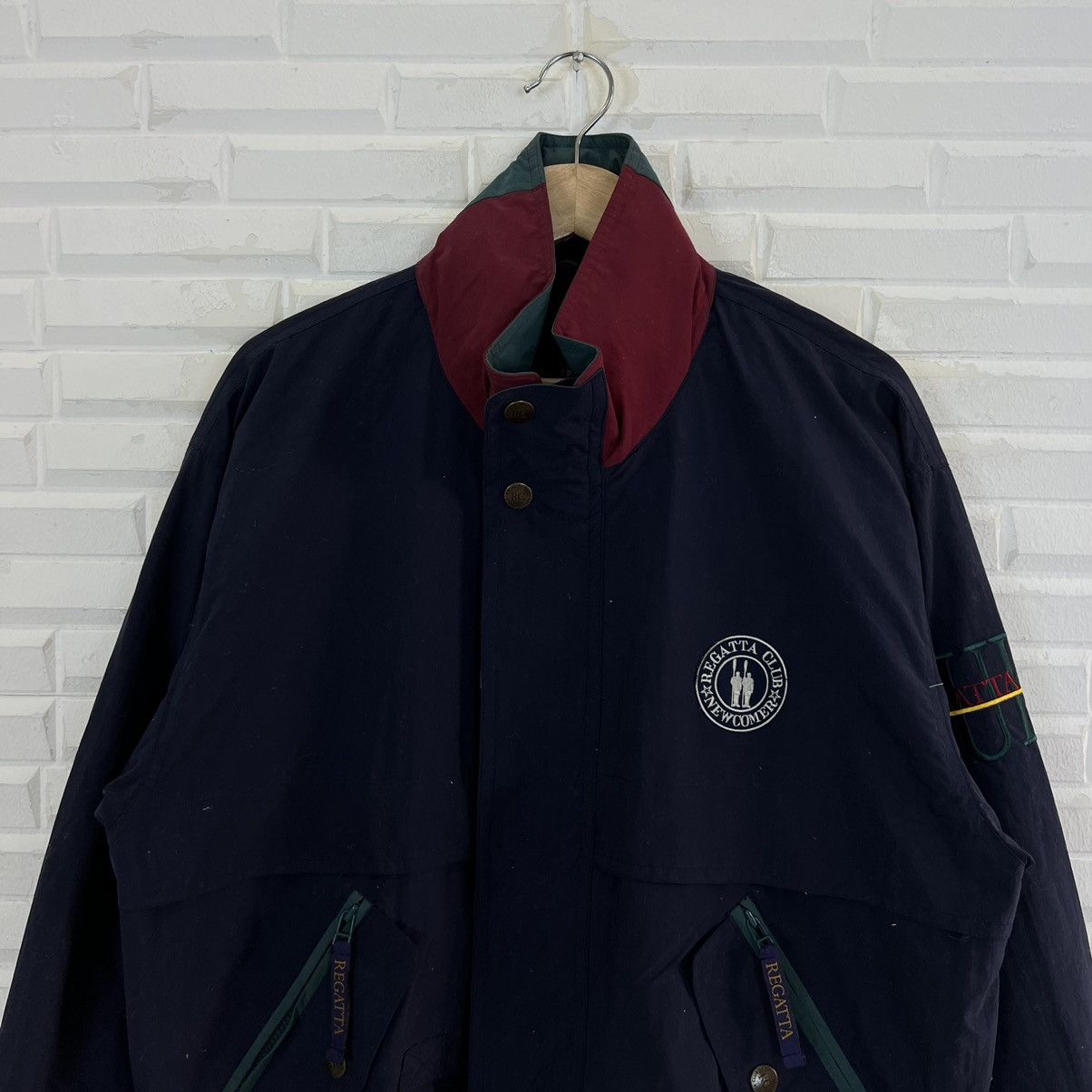 Japanese Brand VINTAGE REGATTA CLUB UENO BIG LOGO SURVIVAL JACKET RARE Size US L / EU 52-54 / 3 - 4 Thumbnail