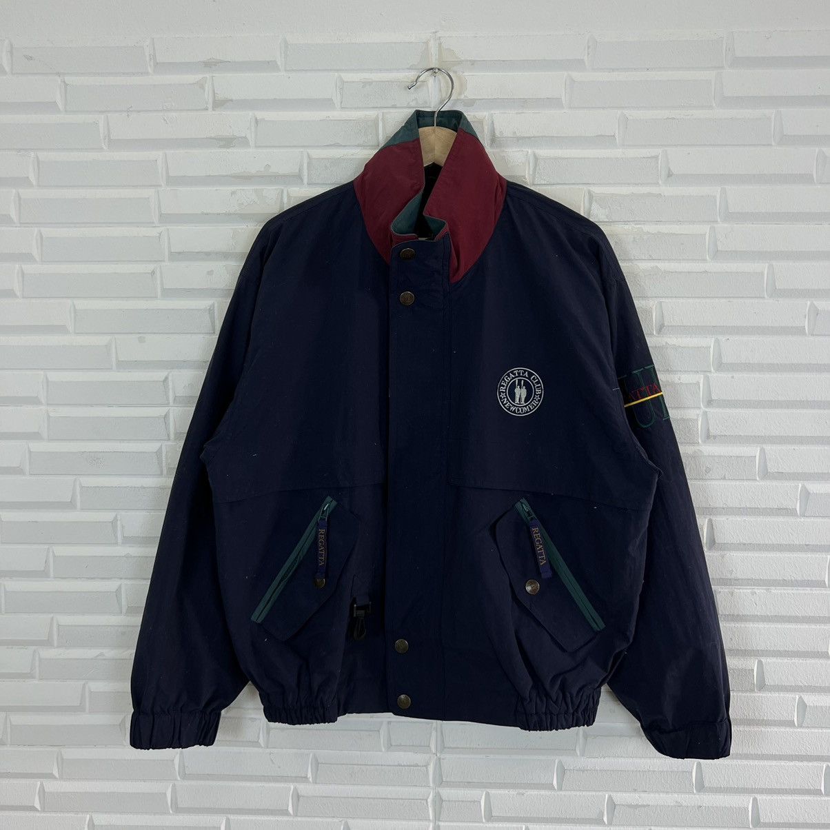 Japanese Brand VINTAGE REGATTA CLUB UENO BIG LOGO SURVIVAL JACKET RARE Size US L / EU 52-54 / 3 - 2 Thumbnail