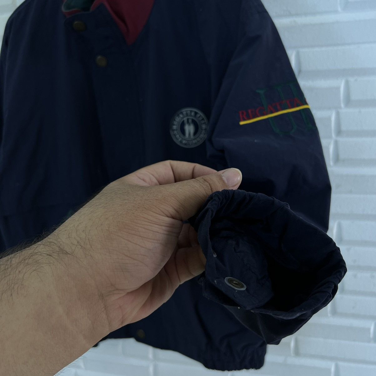 Japanese Brand VINTAGE REGATTA CLUB UENO BIG LOGO SURVIVAL JACKET RARE Size US L / EU 52-54 / 3 - 7 Thumbnail