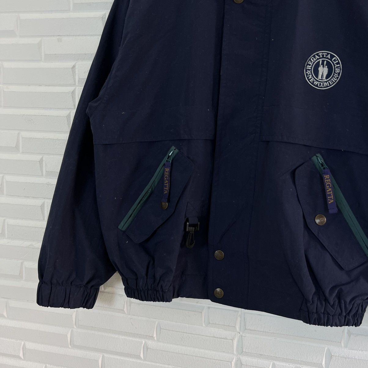 Japanese Brand VINTAGE REGATTA CLUB UENO BIG LOGO SURVIVAL JACKET RARE Size US L / EU 52-54 / 3 - 5 Thumbnail