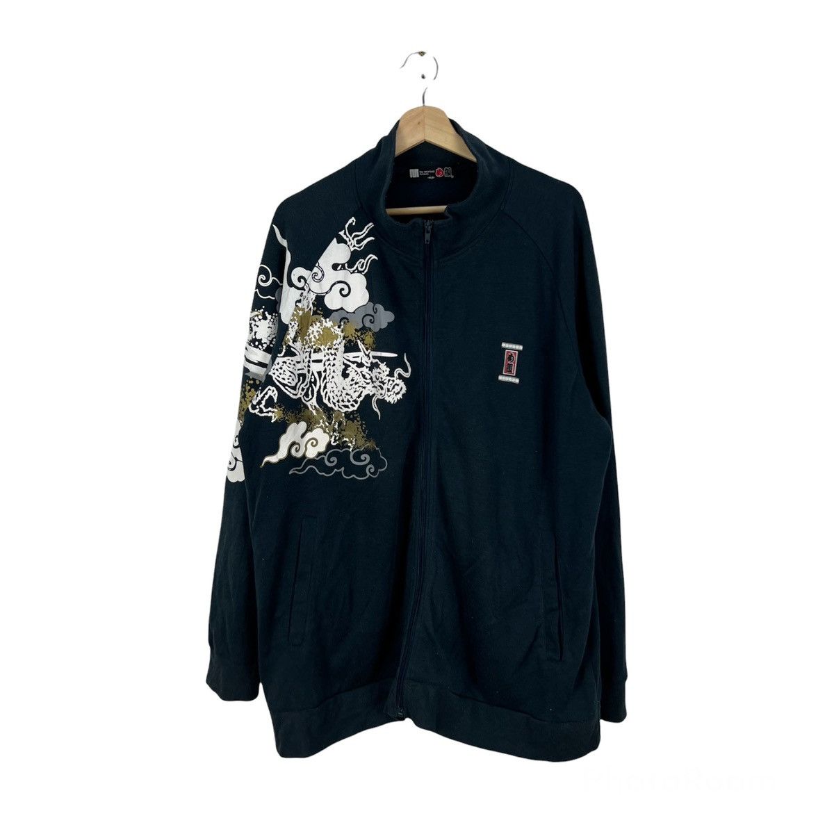 Japanese Brand RARE BIG SIZE SUKAJAN FISH COIL OVERPRINT ZIPPER JACKET Size US XXL / EU 58 / 5 - 1 Thumbnail