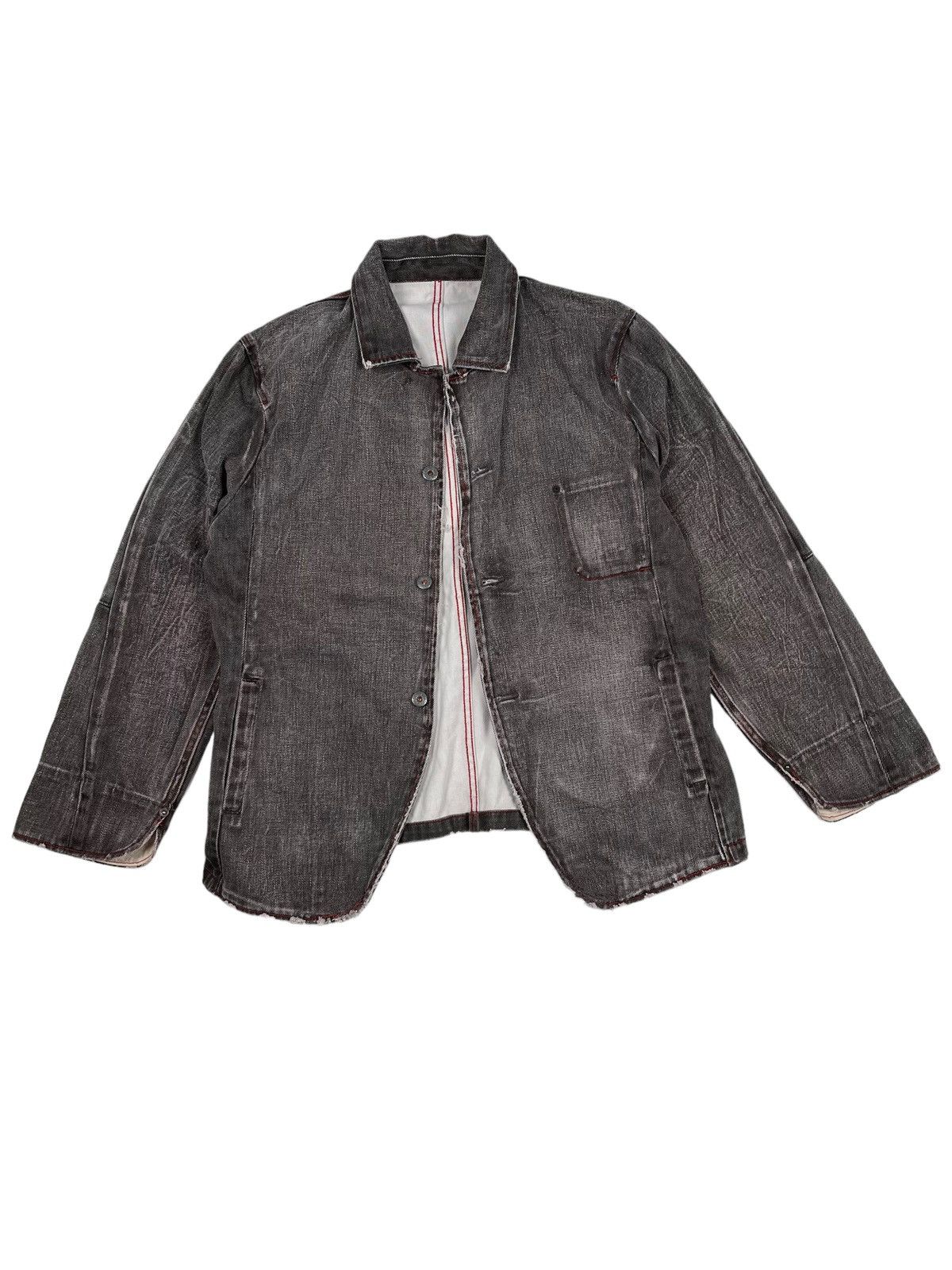 Blue Blue Japan Rare Royal Blue Denim Jacket Stone Washed Work Chore Size US M / EU 48-50 / 2 - 1 Thumbnail