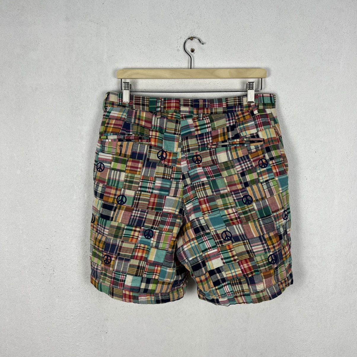 Japanese Brand RARE PATCHWORK DESIGN SHORT PANTS BERLE VINTAGE Size US 32 / EU 48 - 10 Thumbnail