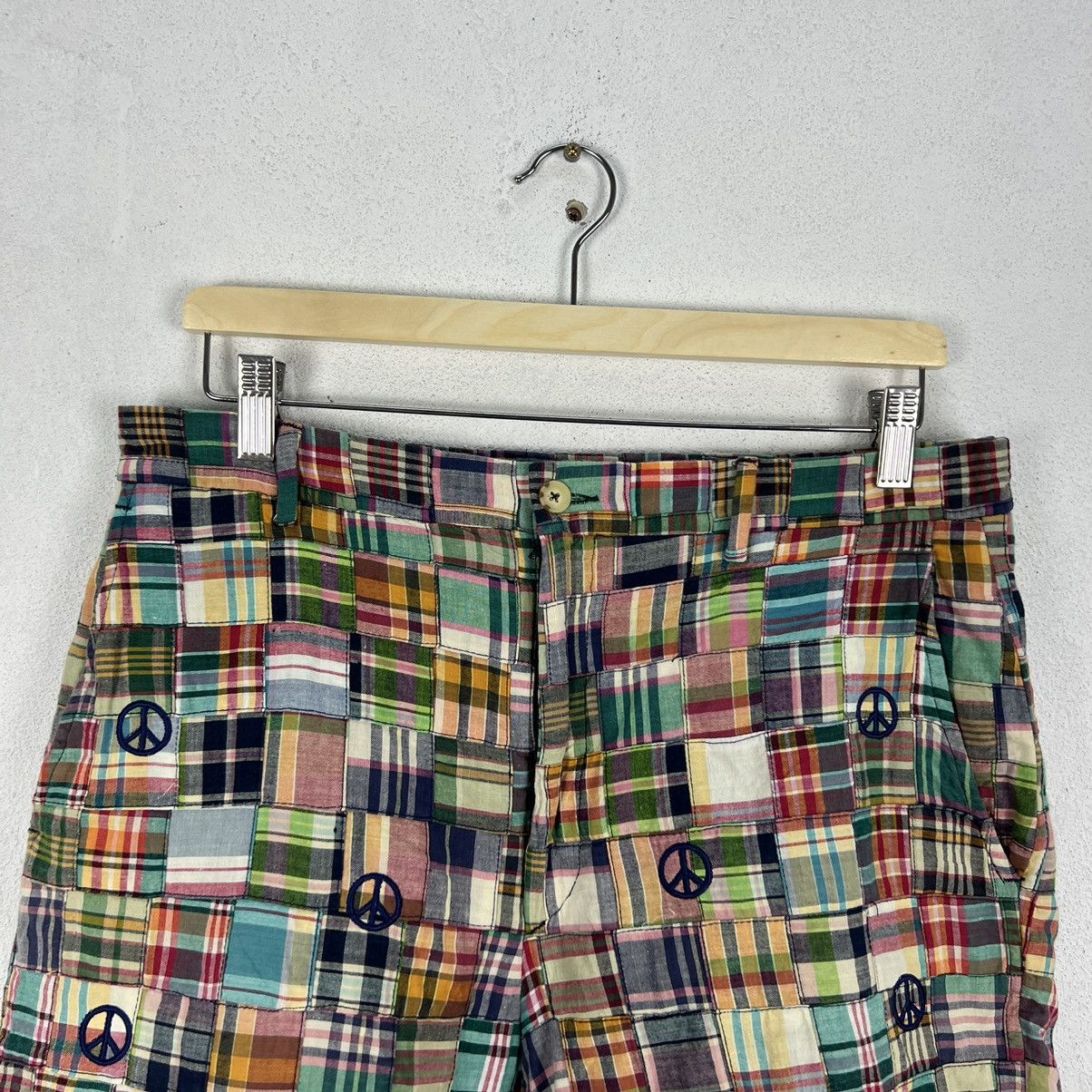Japanese Brand RARE PATCHWORK DESIGN SHORT PANTS BERLE VINTAGE Size US 32 / EU 48 - 3 Thumbnail