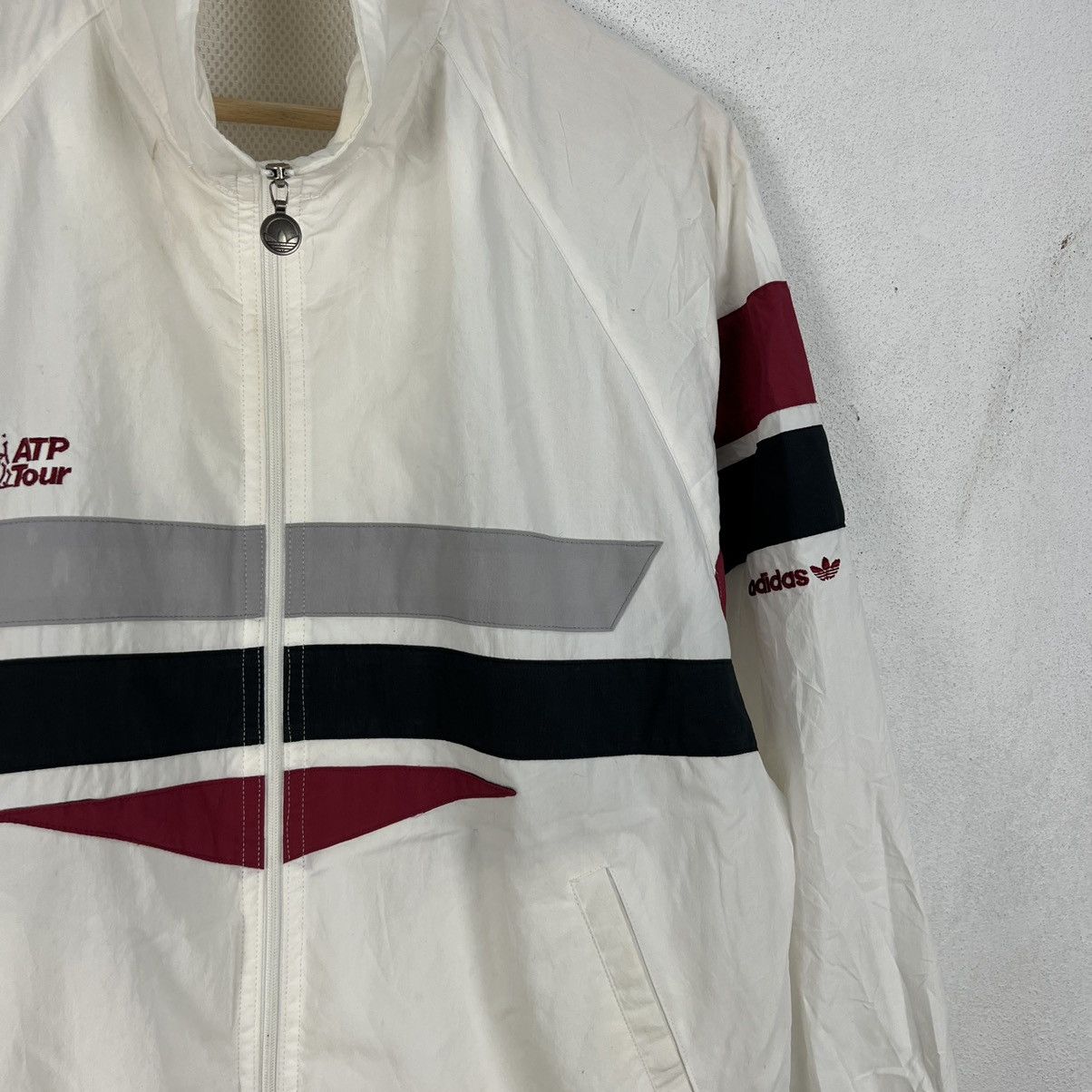 Adidas VINTAGE ADIDAS 3 STRIPES COACH JACKET RARE COLOUR BLOCK Size US L / EU 52-54 / 3 - 5 Thumbnail