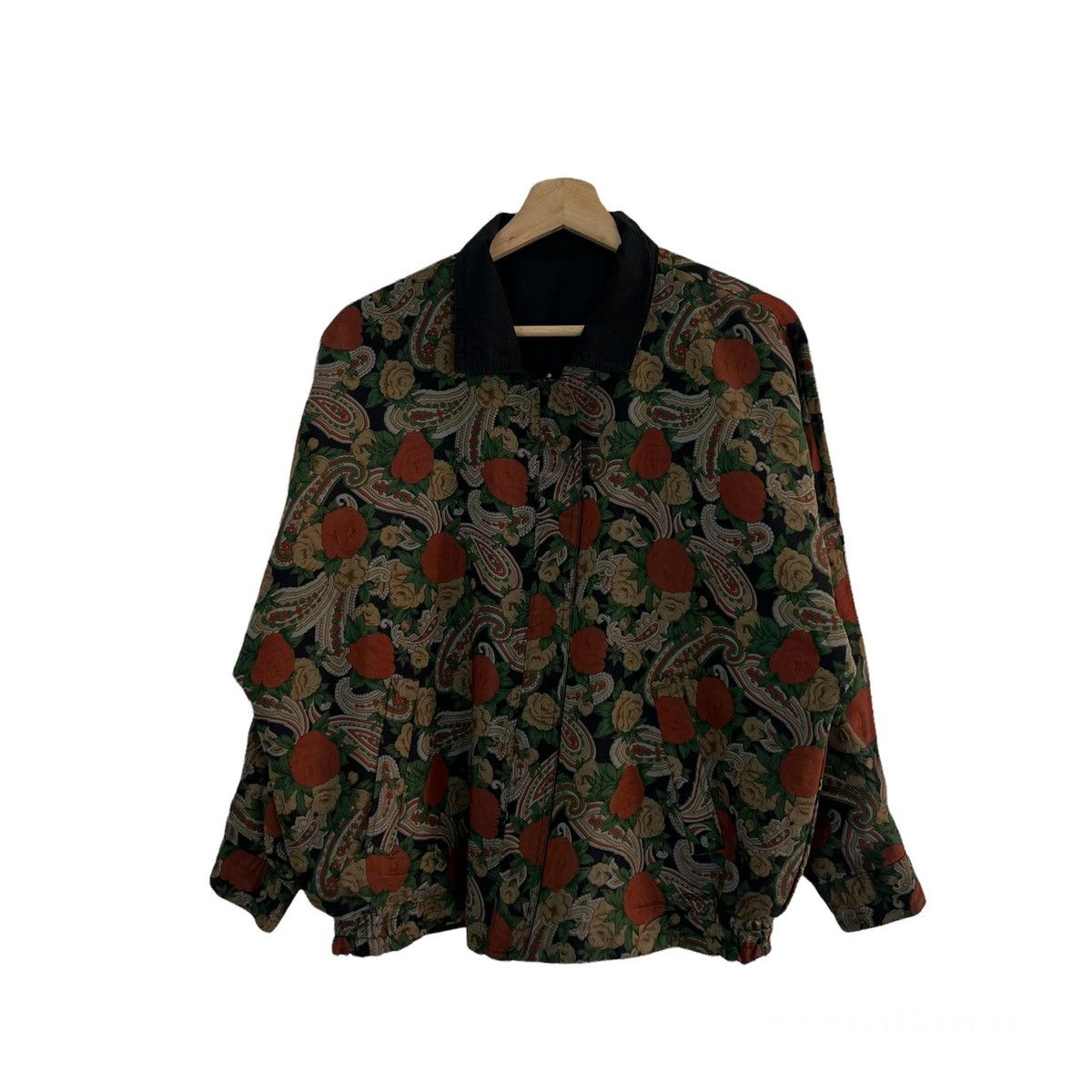 Japanese Brand VINTAGE REVERSIBLE JACKET FULLPRINT FLORAL Size US M / EU 48-50 / 2 - 1 Thumbnail
