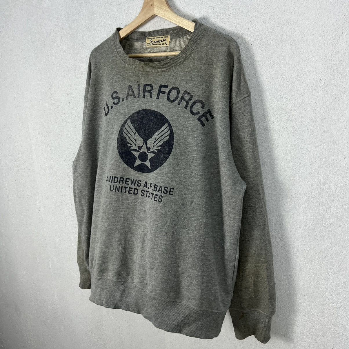Japanese Brand VINTAGE BEAUMERE US AIR FORCE BIG LOGO SWEATSHIRT Size US XXL / EU 58 / 5 - 2 Thumbnail