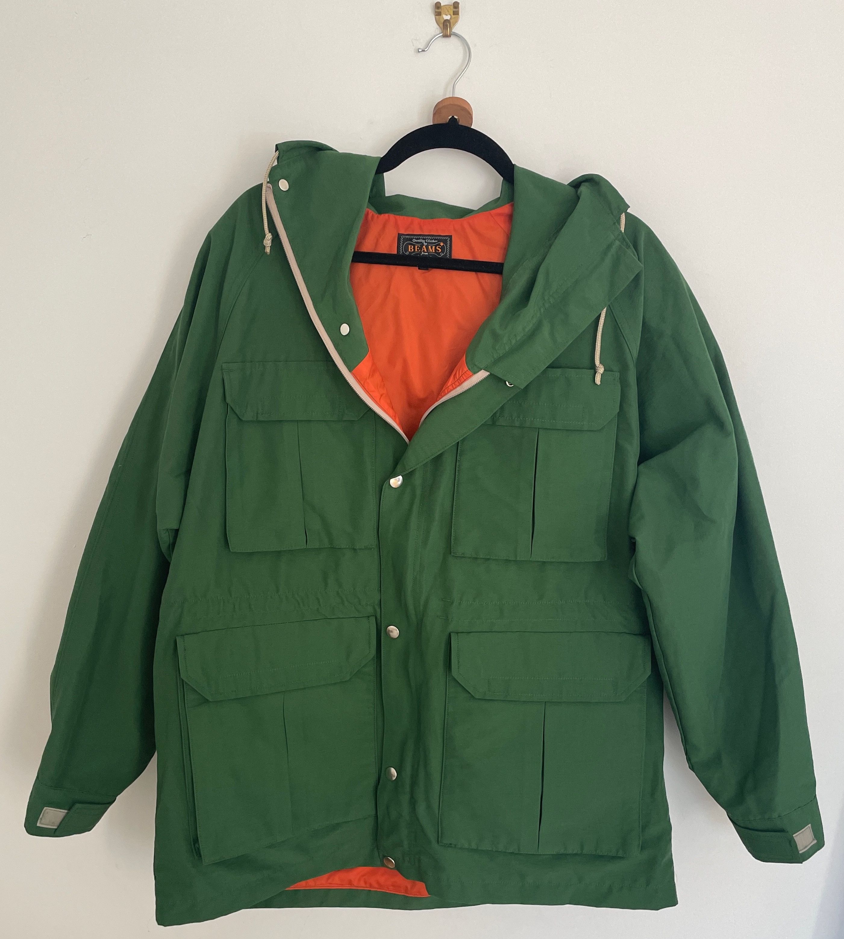Beams Plus Men's 60/40 Mountain Parka Jacket in Blue Beams Plus