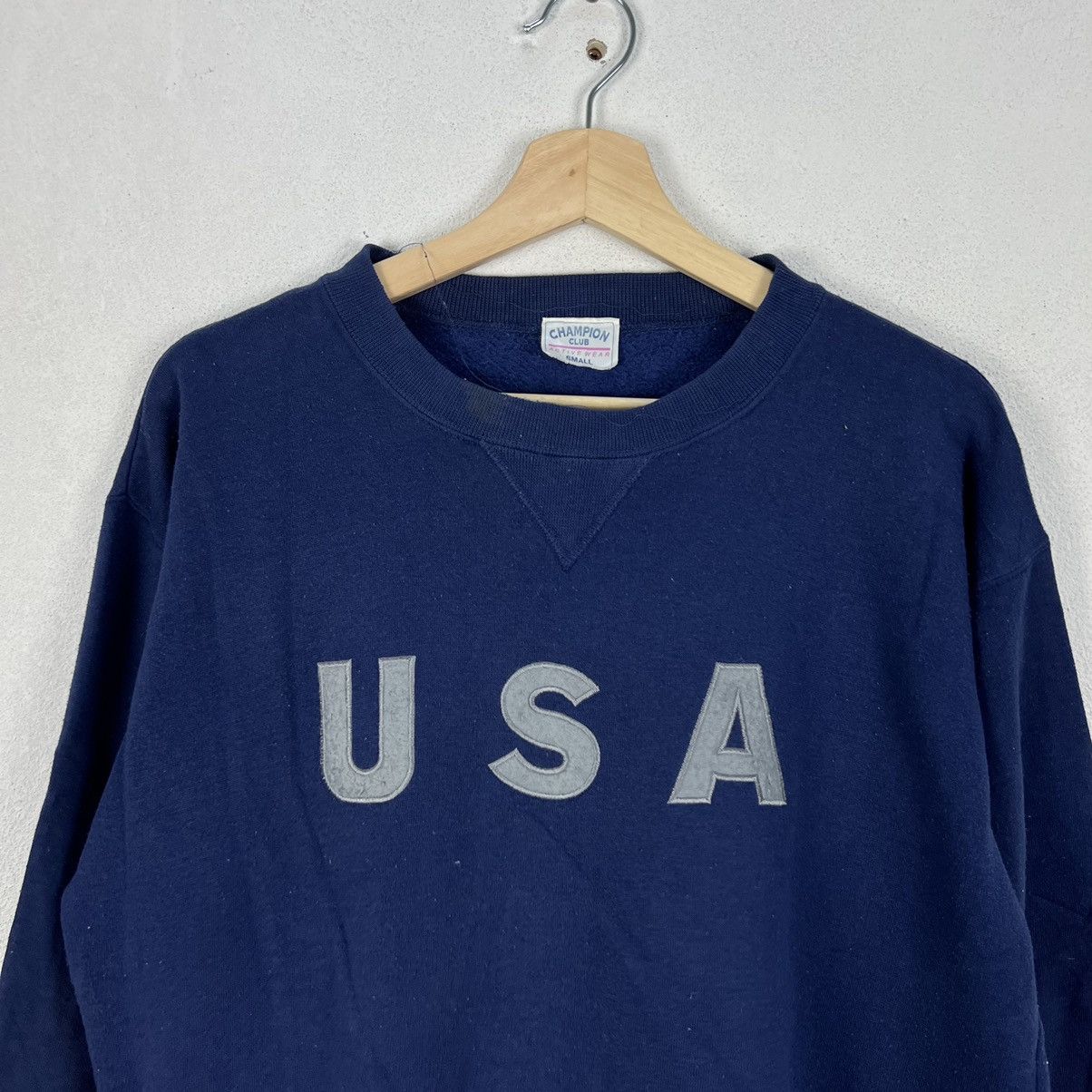 Vintage VINTAGE CHAMPION CLUB USA BIG LOGO SWEATSHIRT Size US S / EU 44-46 / 1 - 3 Thumbnail
