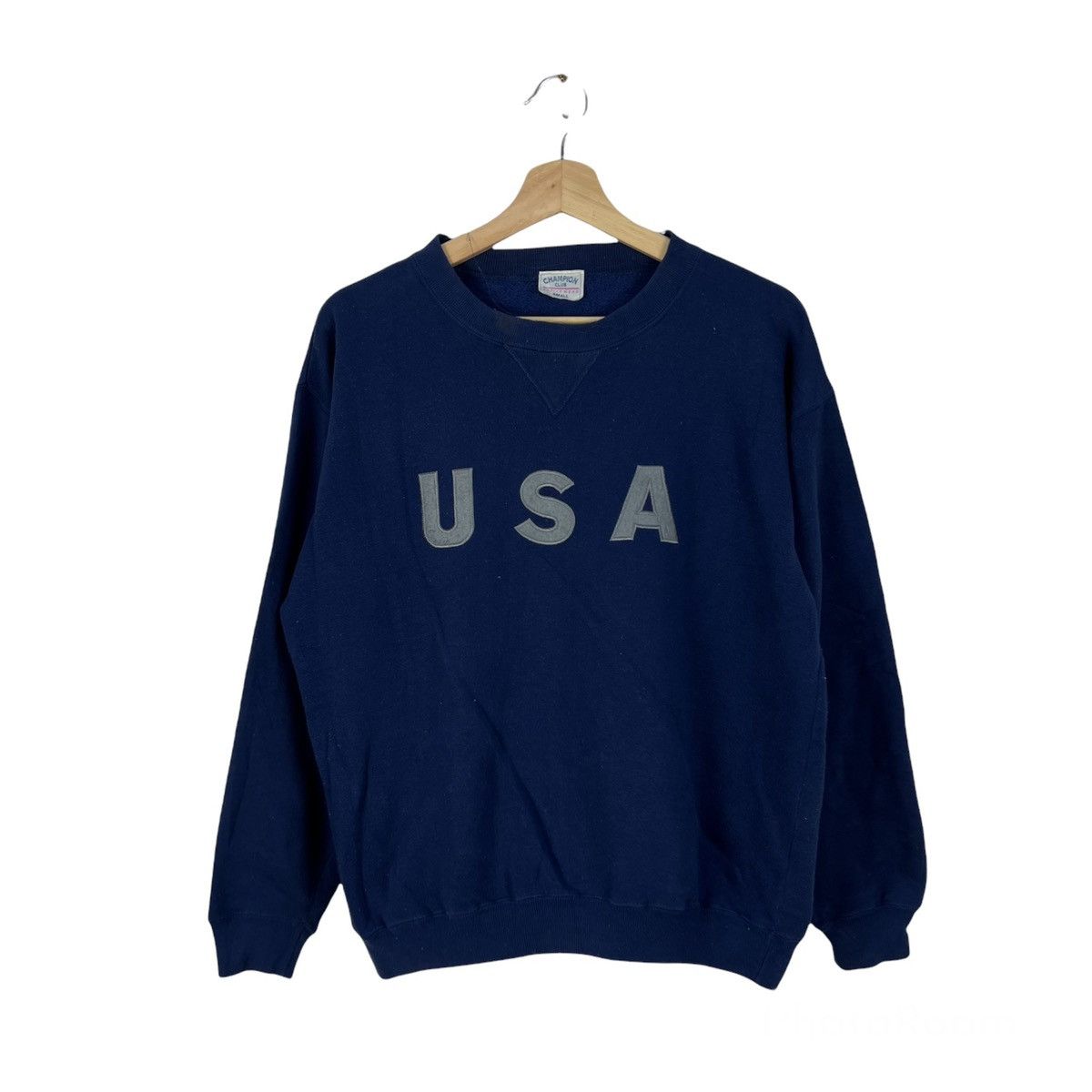Vintage VINTAGE CHAMPION CLUB USA BIG LOGO SWEATSHIRT Size US S / EU 44-46 / 1 - 1 Thumbnail