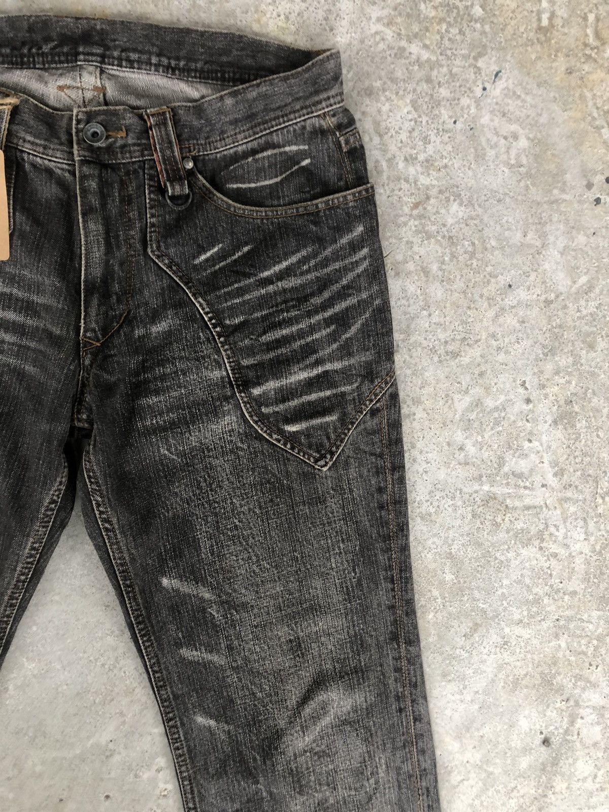 If Six Was Nine Japanese Nicole Mini Flare Jeans Snake Skin Leather Club Size US 32 / EU 48 - 5 Thumbnail