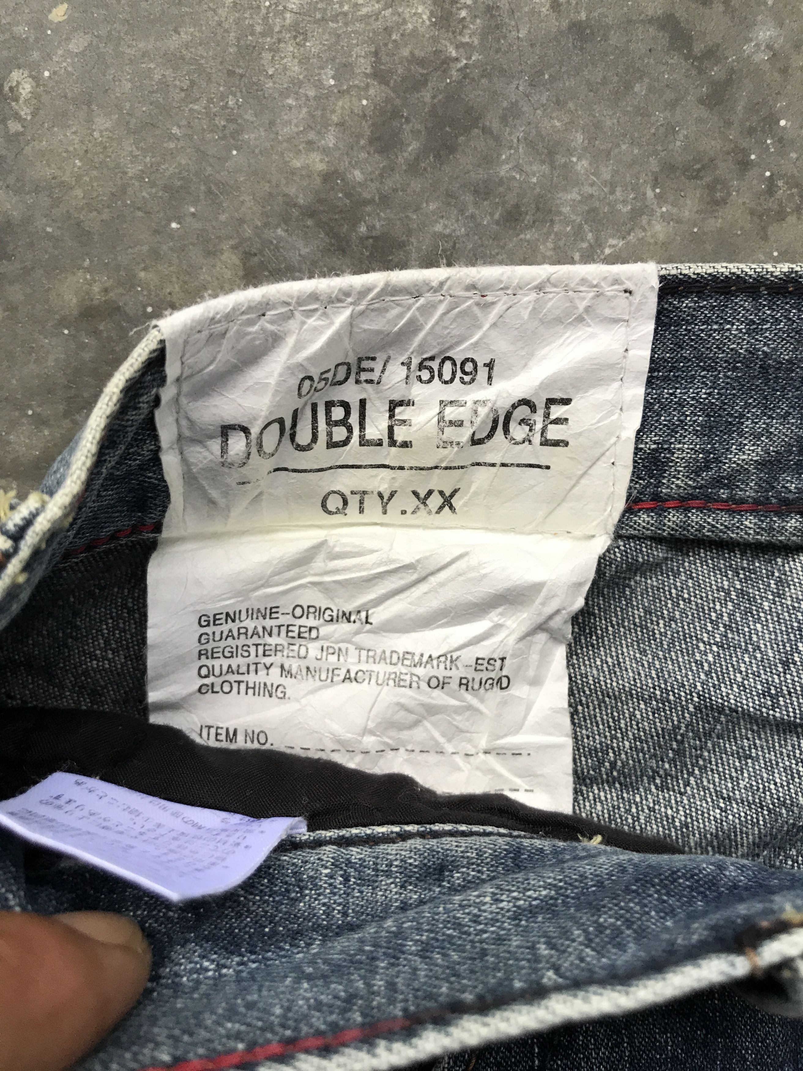 Japanese Brand 💥BAGGY💥CP49 Double Edge Japan Double Knee Cargo Jeans Size US 29 - 8 Thumbnail