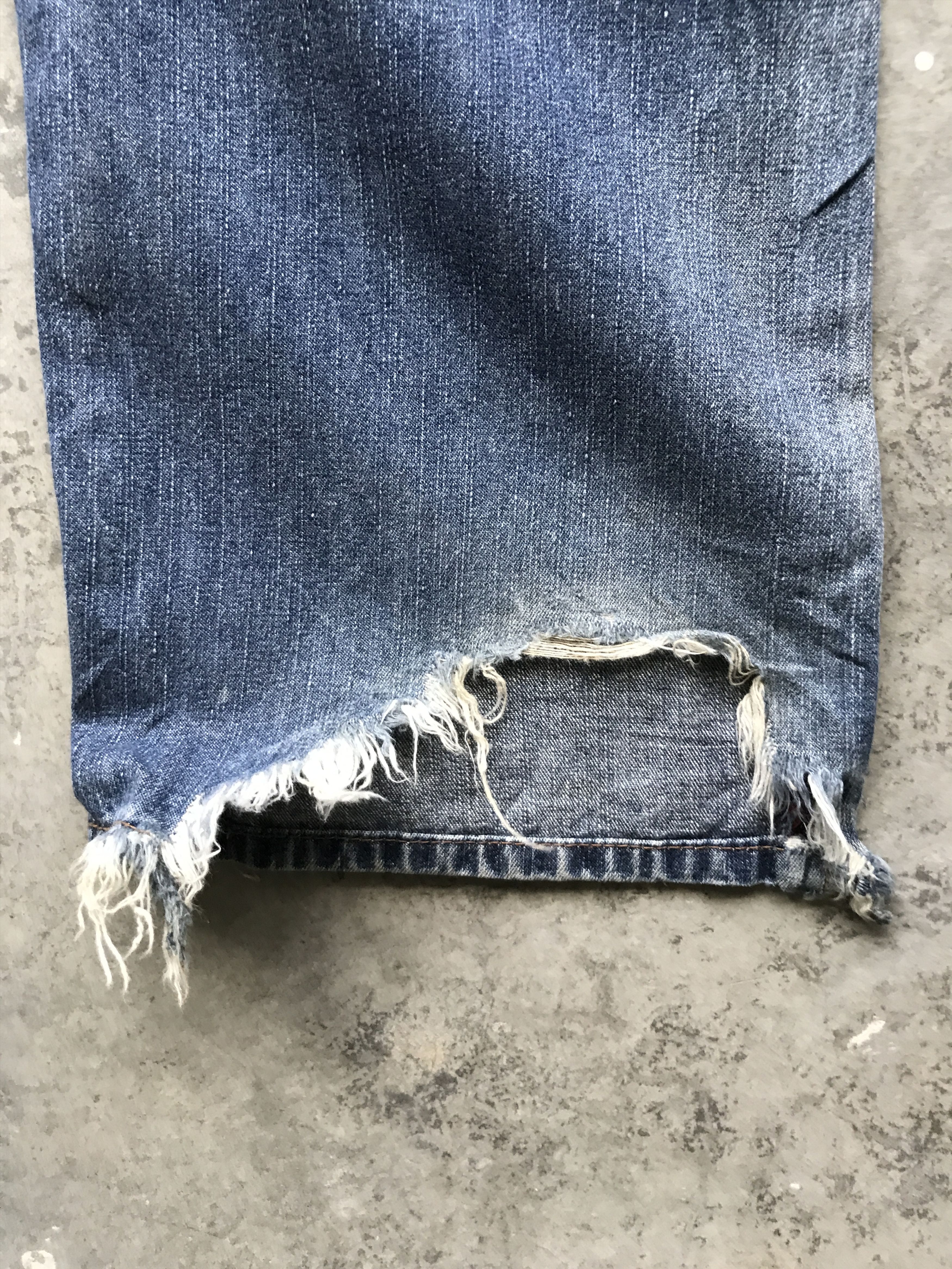 Japanese Brand 💥BAGGY💥CP49 Double Edge Japan Double Knee Cargo Jeans Size US 29 - 13 Thumbnail