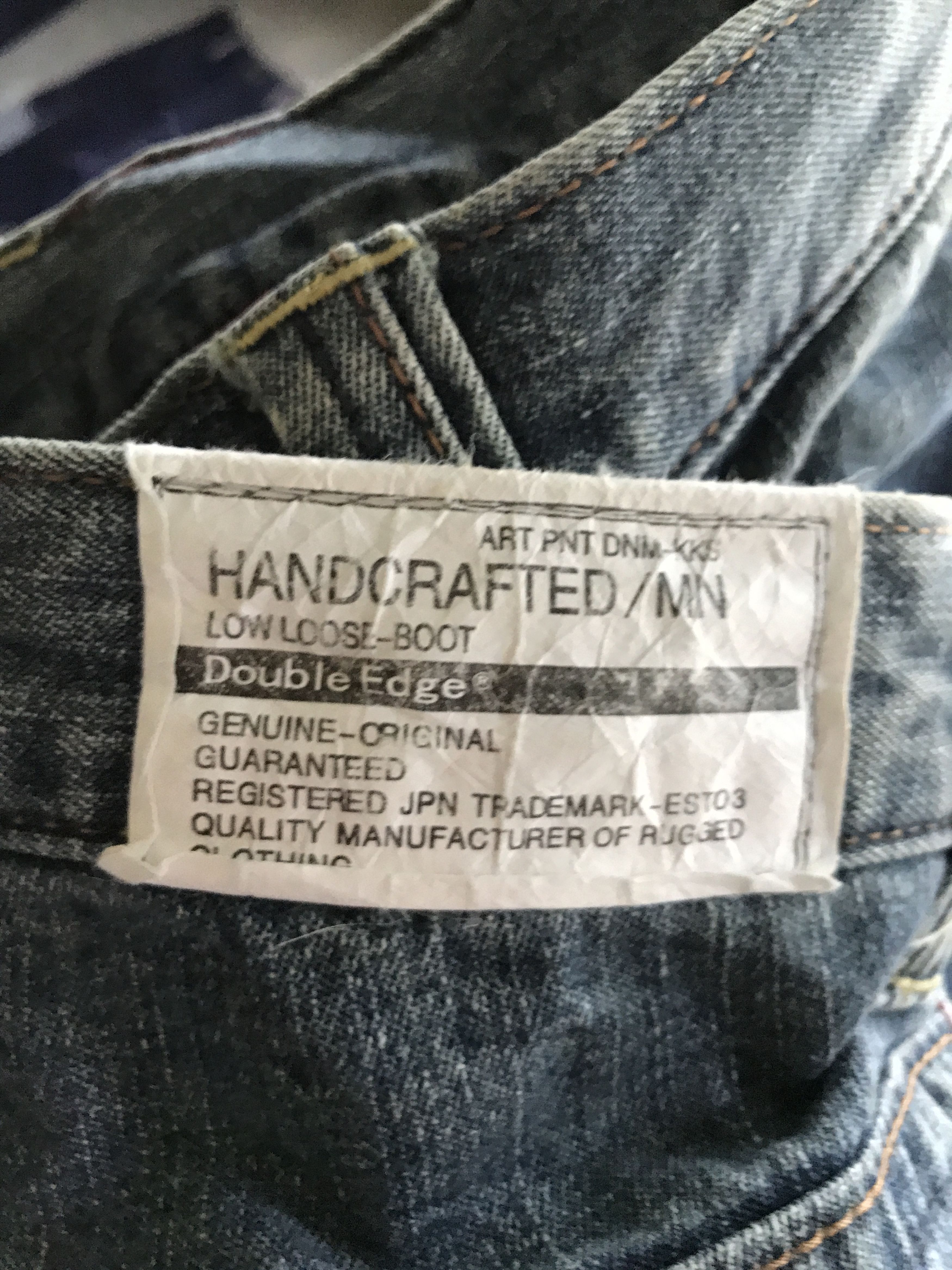 Japanese Brand 💥BAGGY💥CP49 Double Edge Japan Double Knee Cargo Jeans Size US 29 - 16 Thumbnail