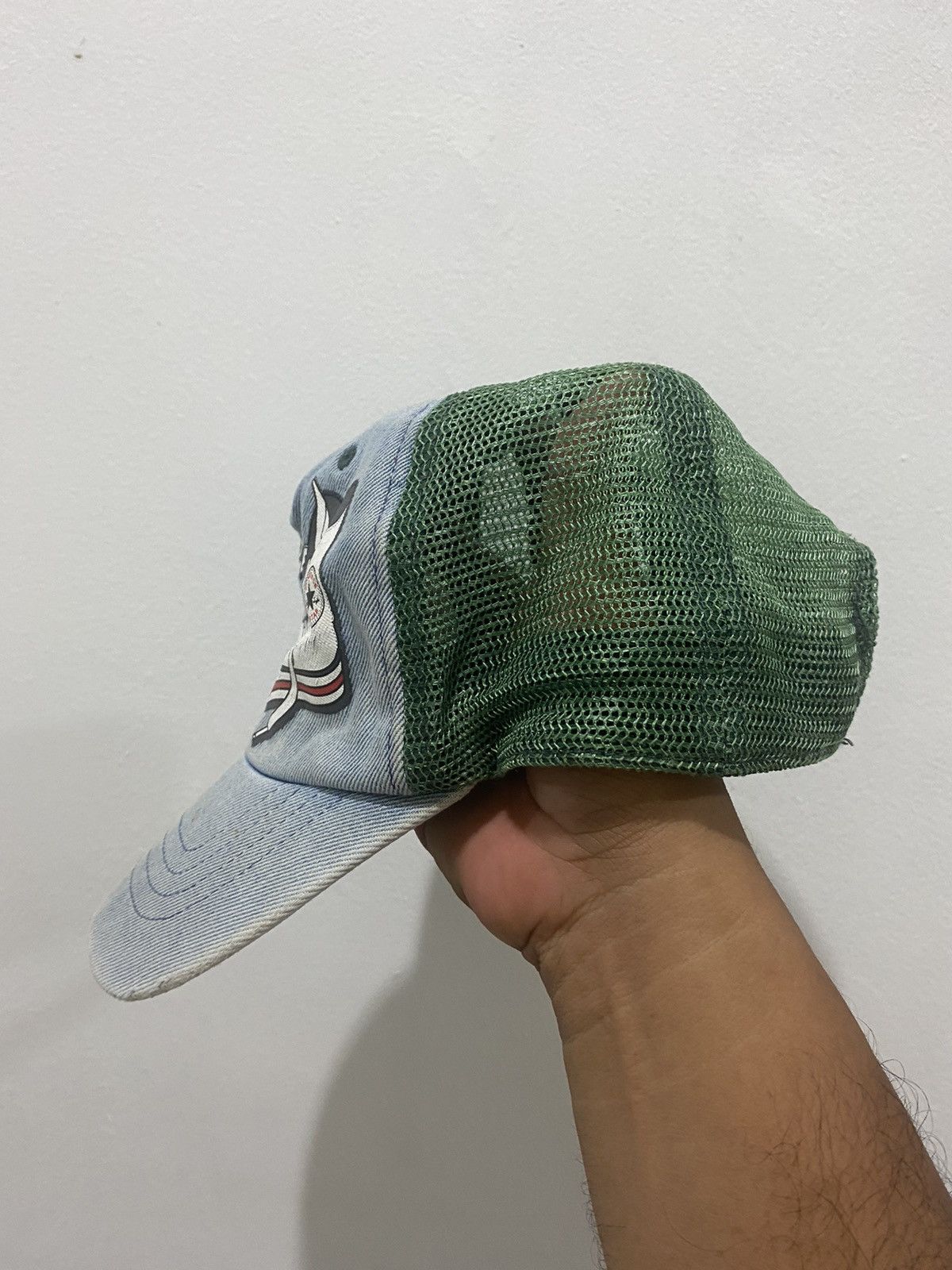 Converse 🔥Vintage🔥 Distressed Denim Converse All Star Trucked Hat Size ONE SIZE - 3 Thumbnail