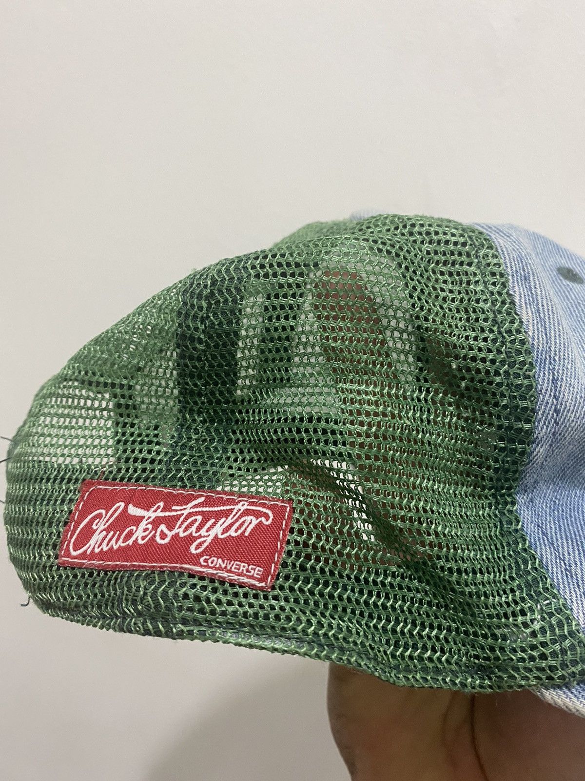 Converse 🔥Vintage🔥 Distressed Denim Converse All Star Trucked Hat Size ONE SIZE - 5 Thumbnail