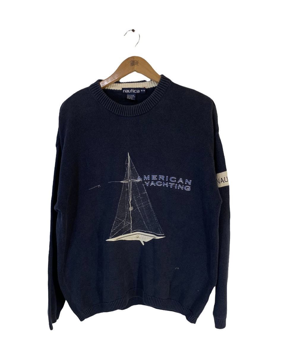 Nautica Nautica Knitted Sweatshirt Embrioded Logo Size US M / EU 48-50 / 2 - 1 Thumbnail