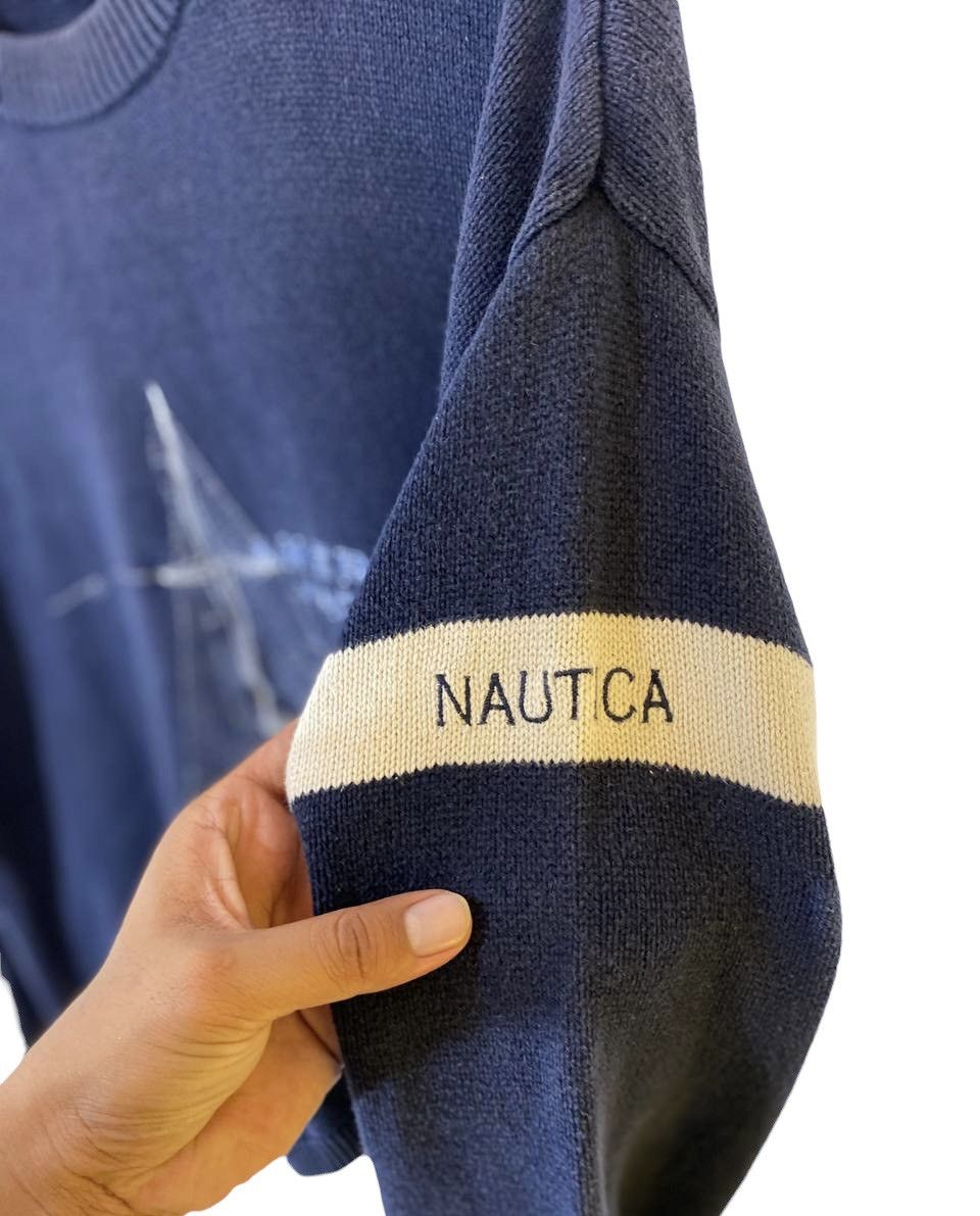 Nautica Nautica Knitted Sweatshirt Embrioded Logo Size US M / EU 48-50 / 2 - 4 Thumbnail